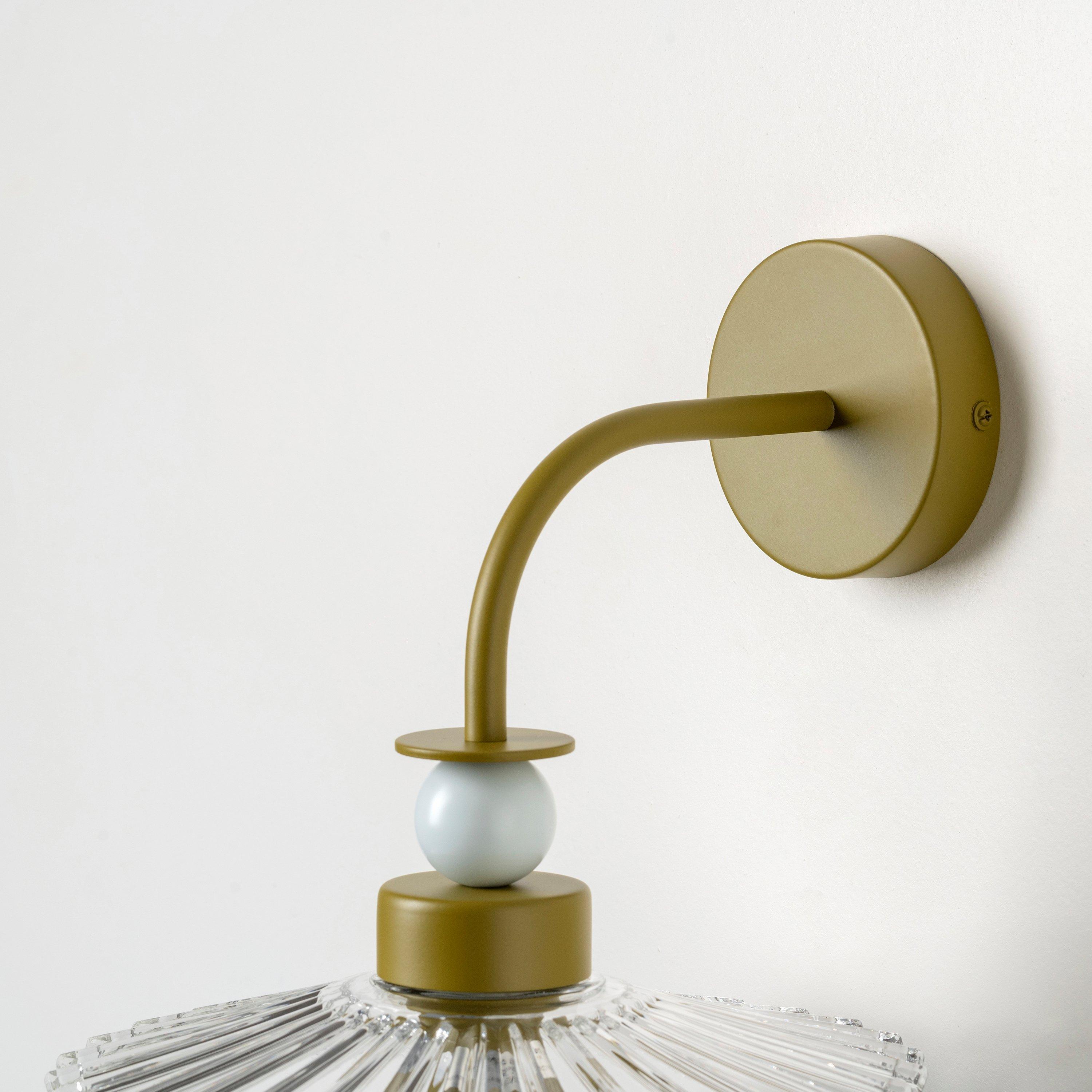 Clear Green - houseof - Ribbed Wall Lamp - 6