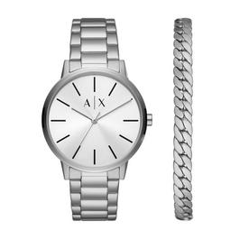 Armani Exchange Armani Exchange Three-Hand Watch and Bracelet Gift Set