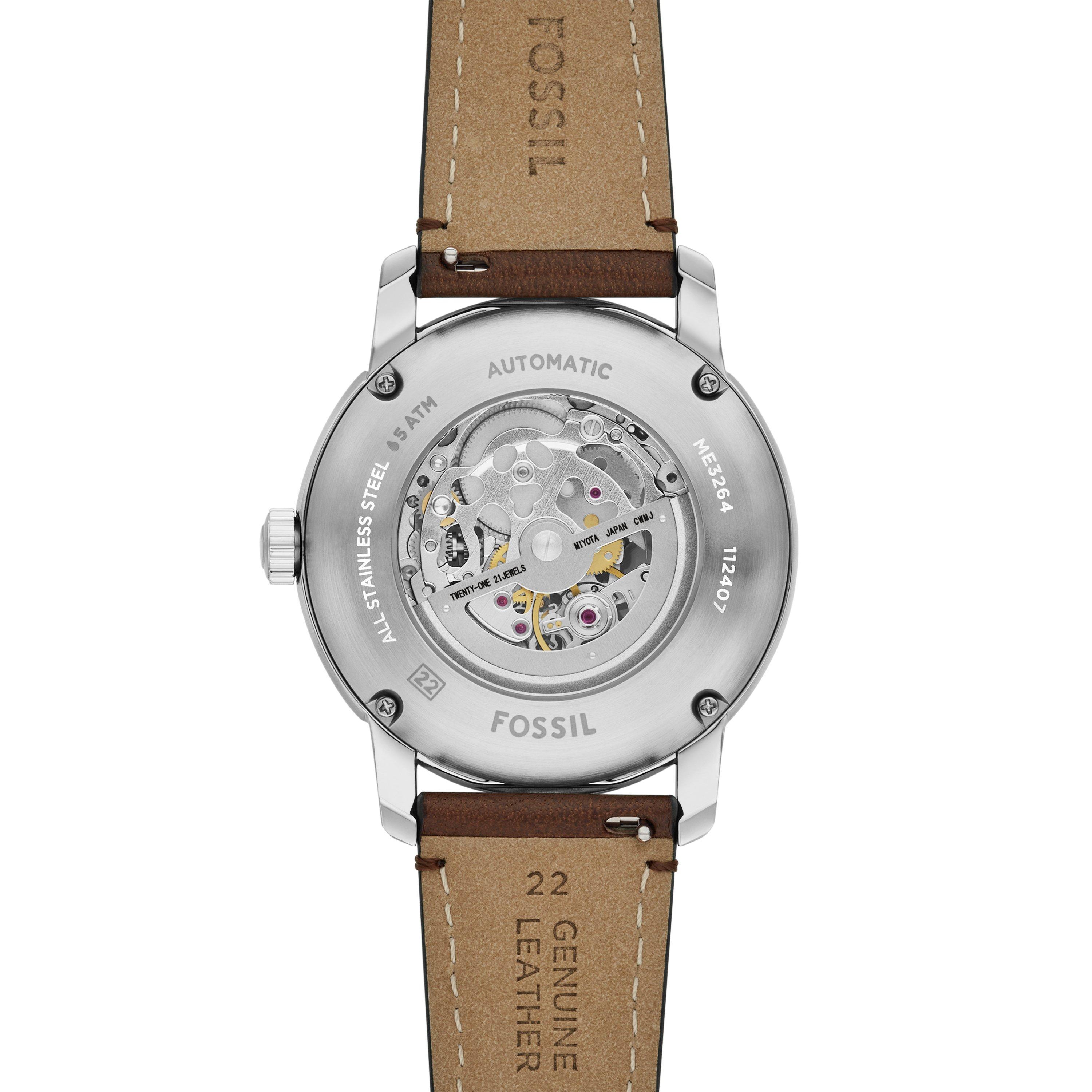 Brown - Fossil - Fossil Heritage Automatic Watch - 3