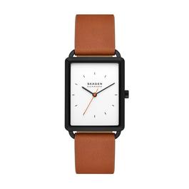 Skagen Skagen Men's Hagen Three-Hand Brown Leather Watch
