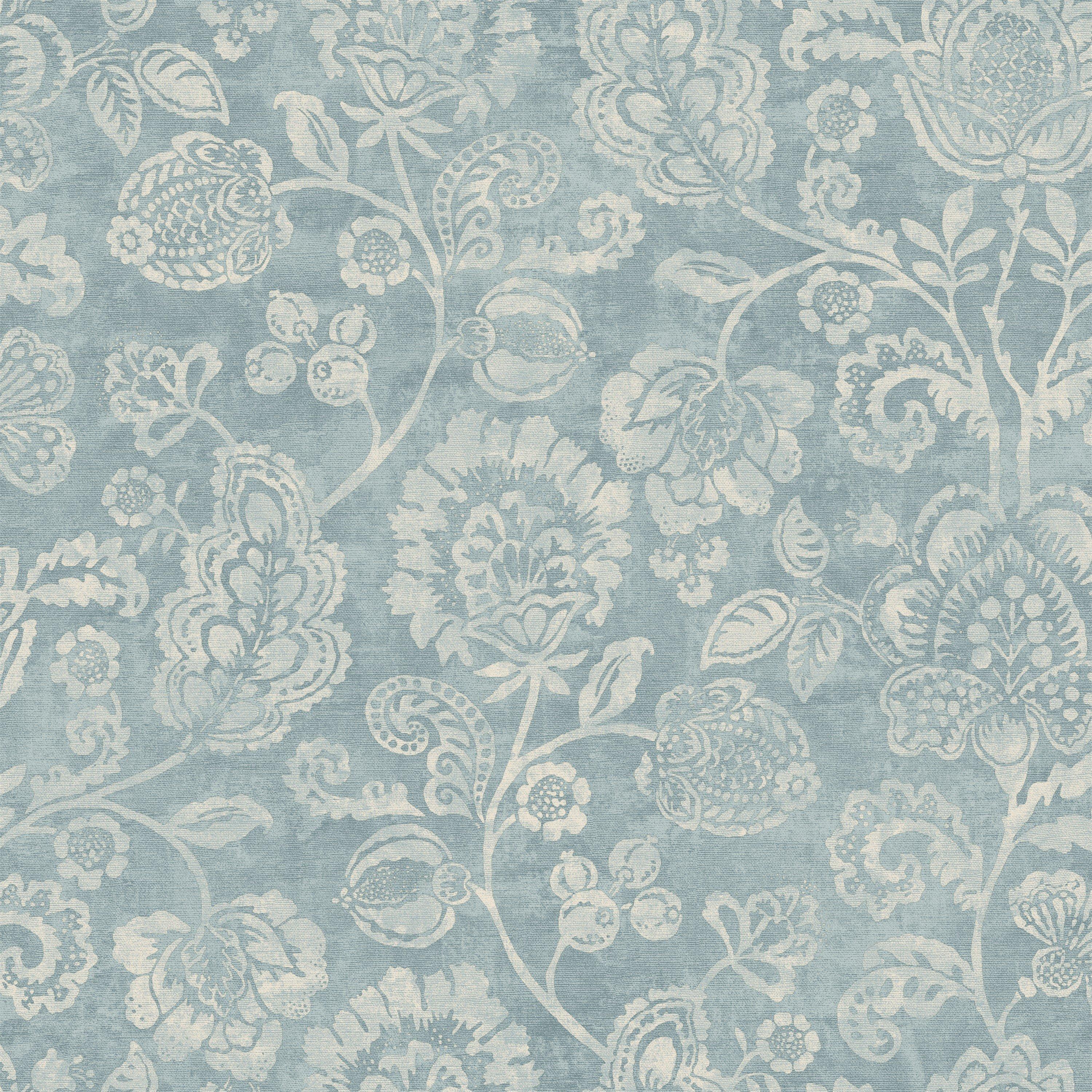 Arthouse  Heritage Trail Wallpaper Blue