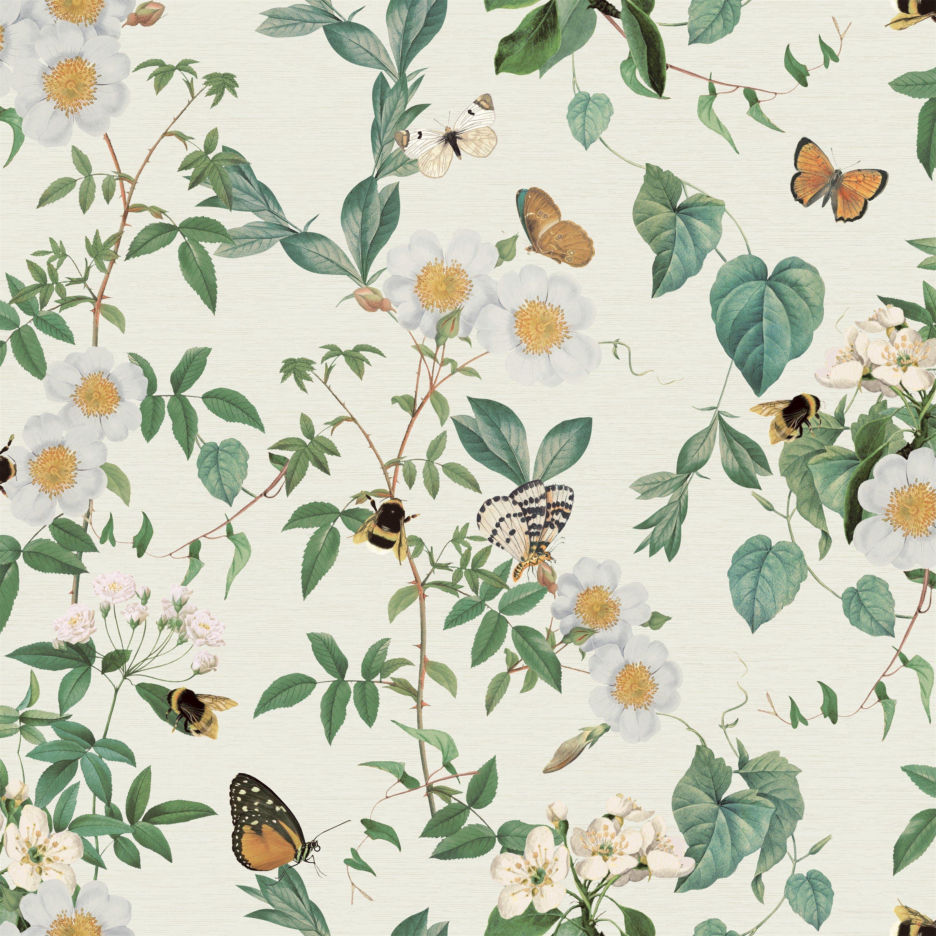 Cream - Arthouse - Bumblebee Trail Cream Wallpaper - 1