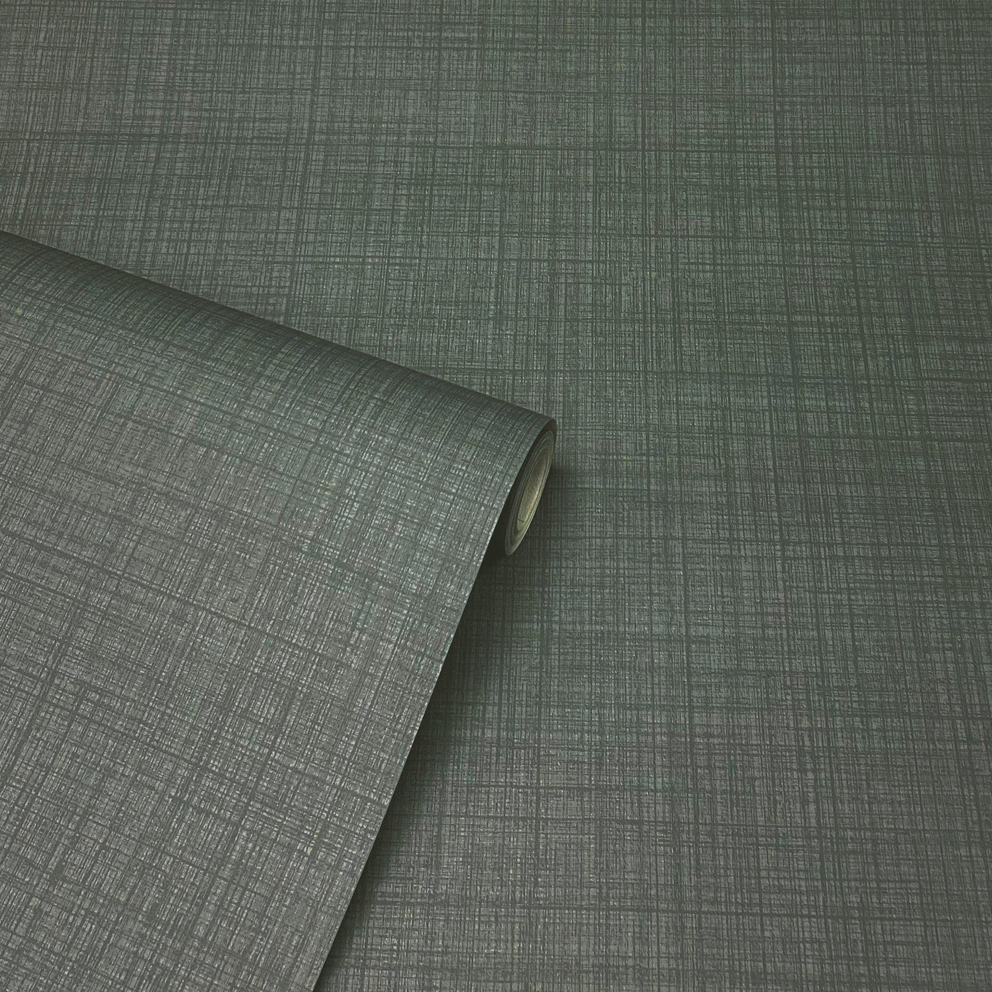 Grey - Arthouse - Weave Texture Dark Grey sw12 - 2