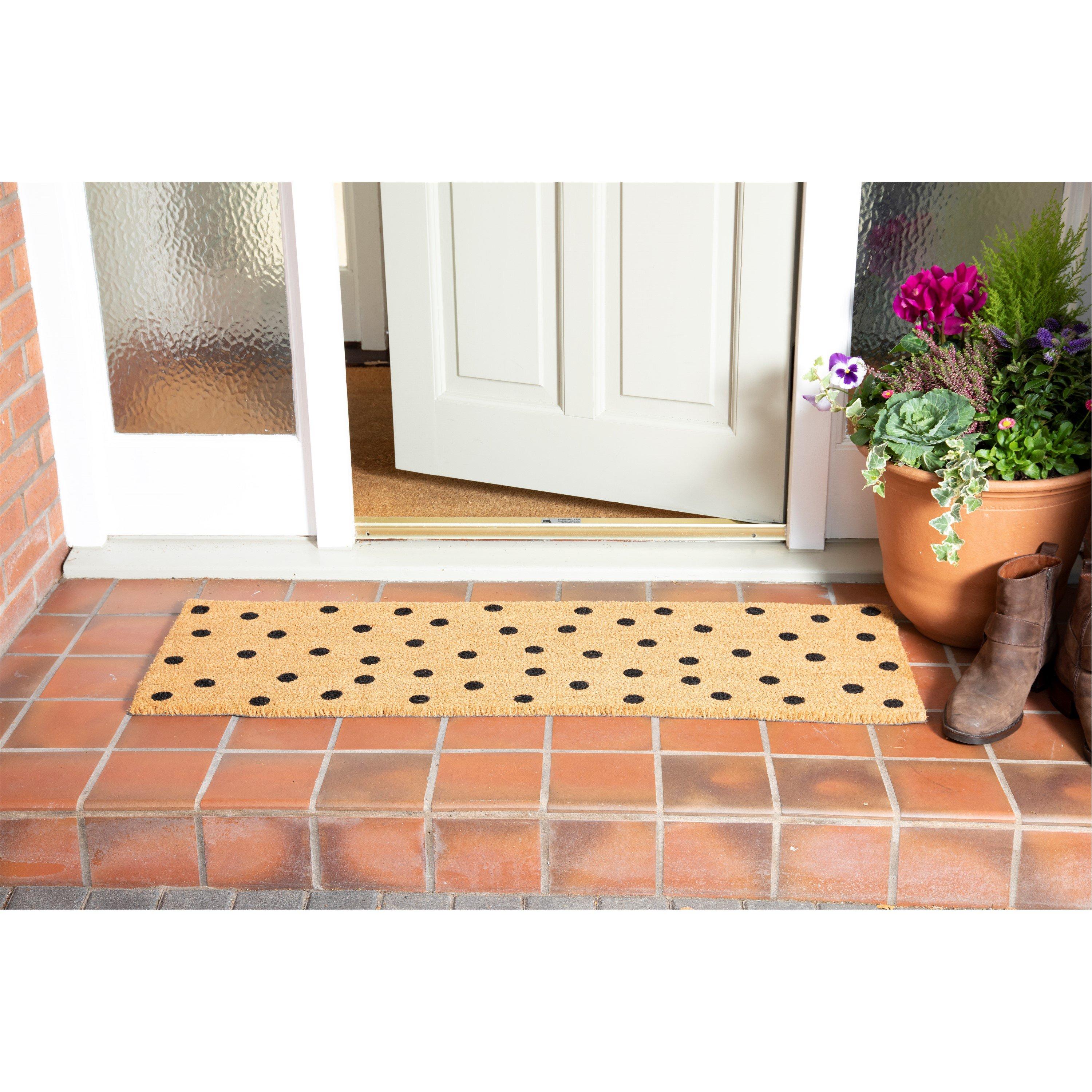 Black - Arthouse - Astley Printed Totally Dotty PVC Backed Coir 40x12 - 4