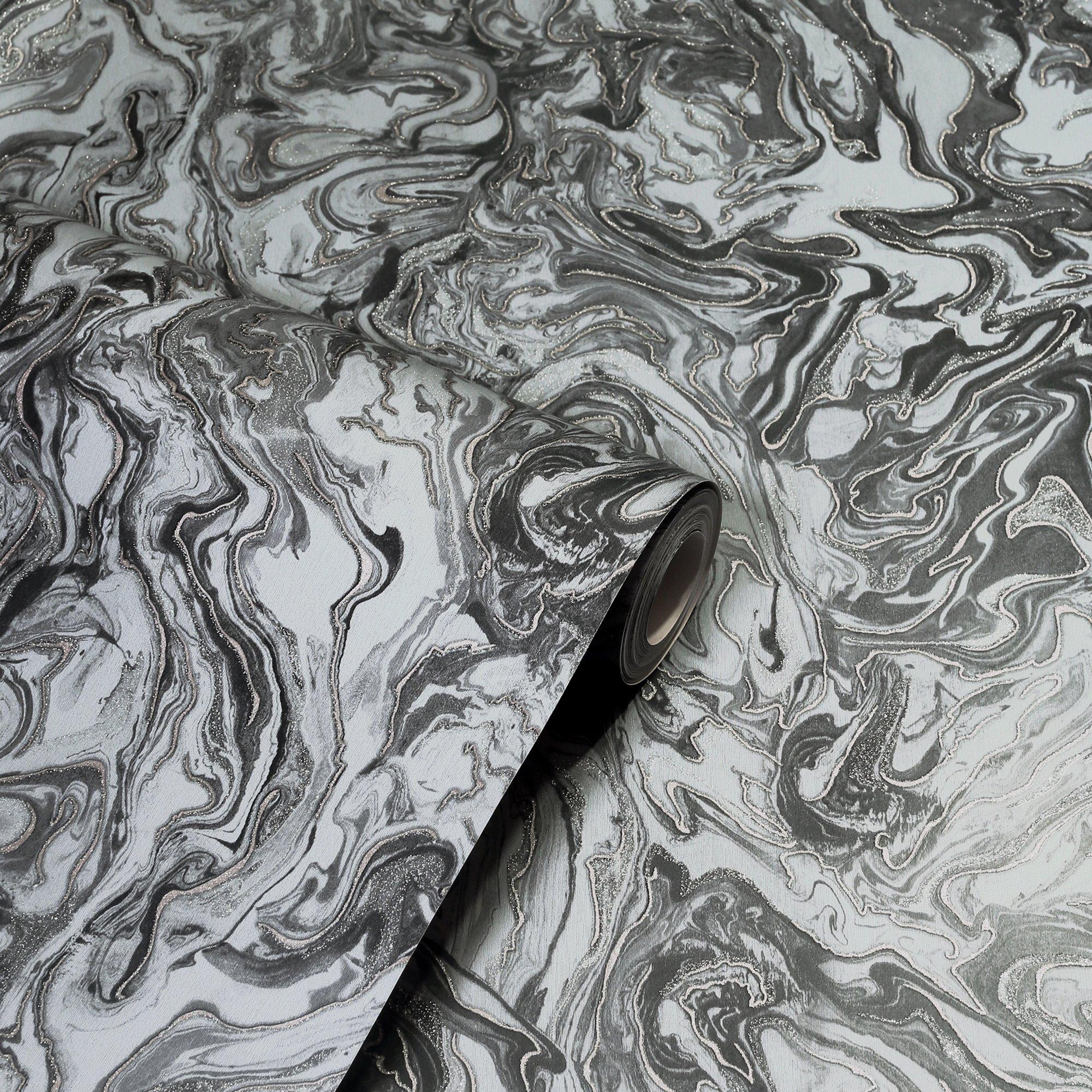Charcoal - Arthouse - Liquid Marble Charcoal sw12 - 2