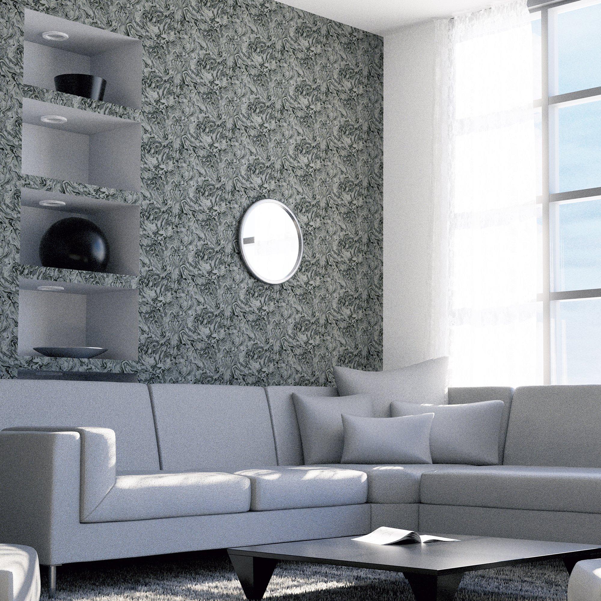 Charcoal - Arthouse - Liquid Marble Charcoal sw12 - 3