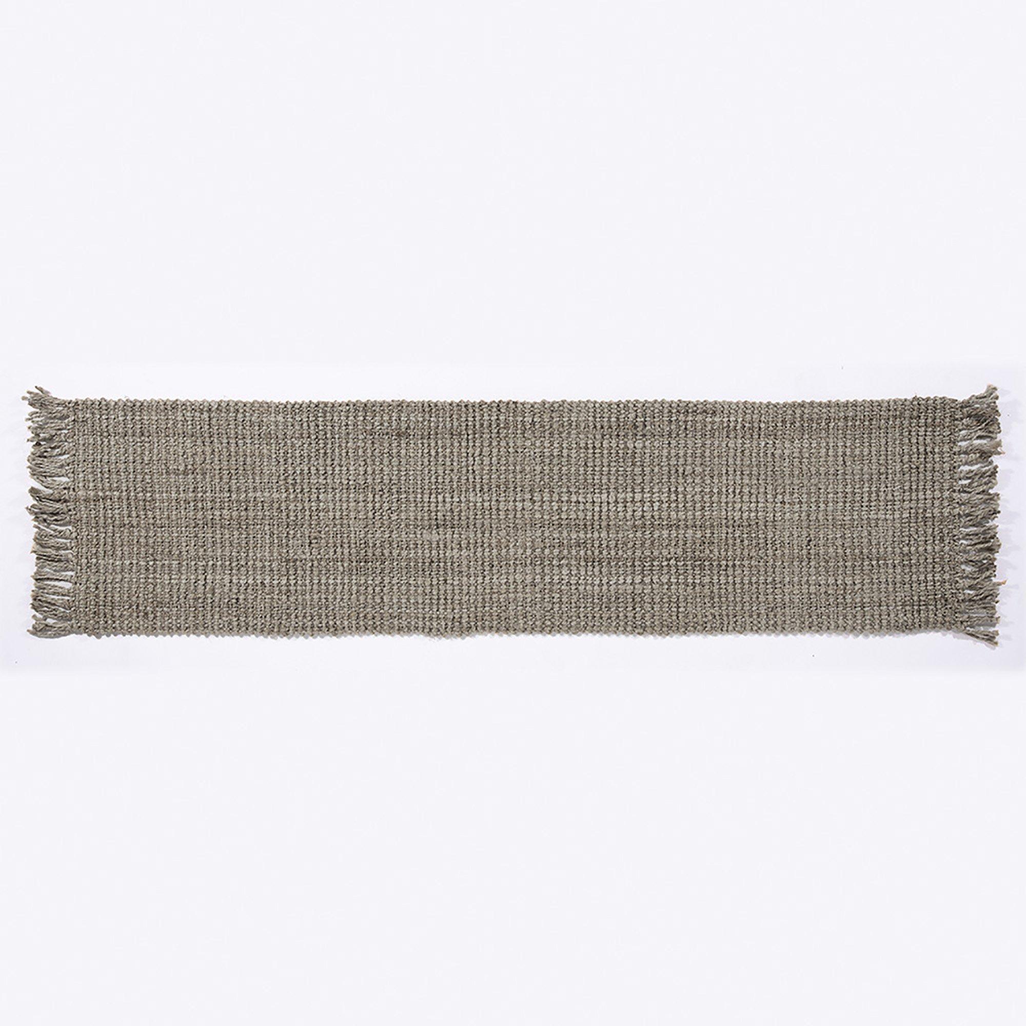 Esselle Whitefield Handwoven Boucle Tassel 60x230cm Grey R
