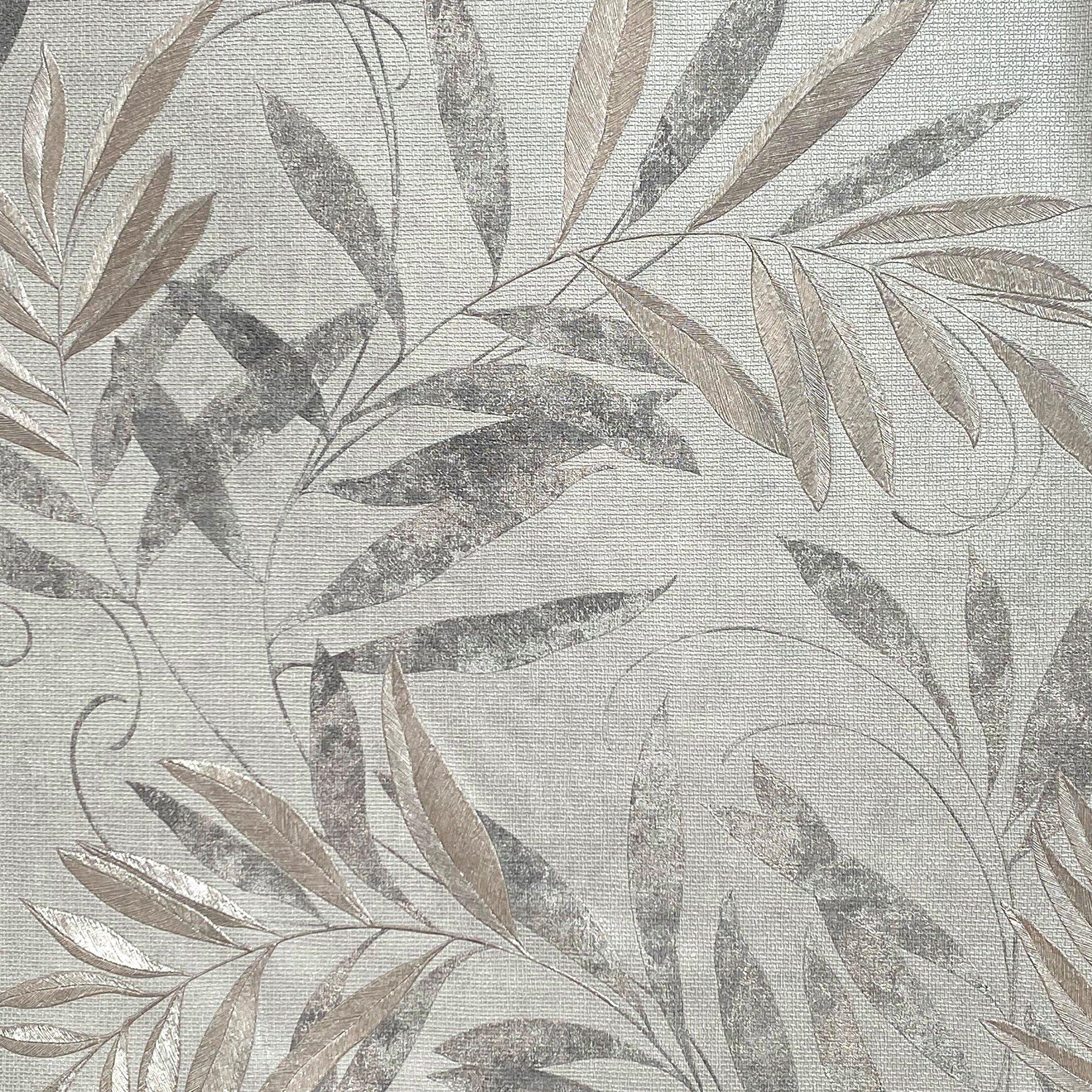 Arthouse  Luxury Leaf Soft Sw6 Silver