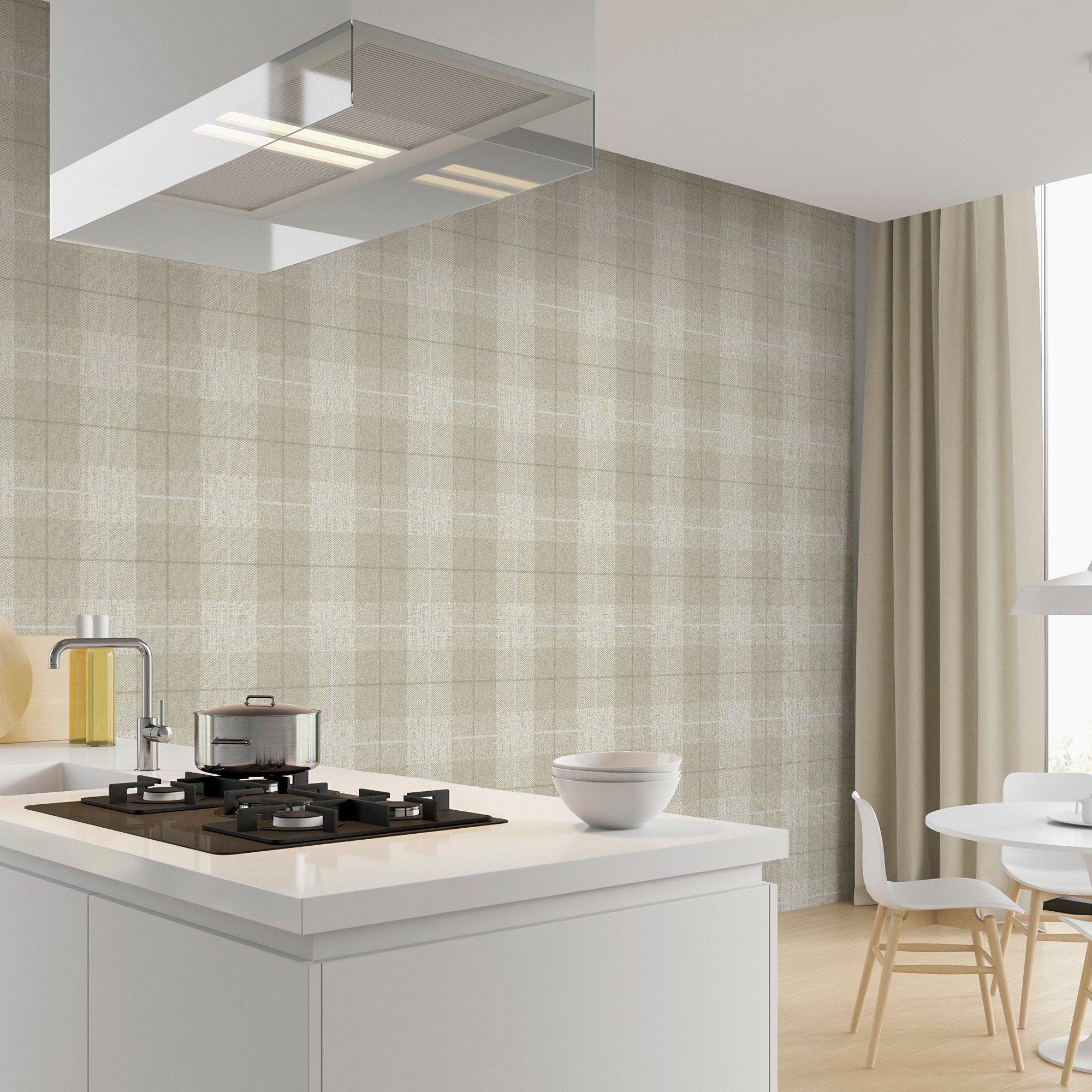 Neutral - Arthouse - Country Tartan Taupe sw6 - 3