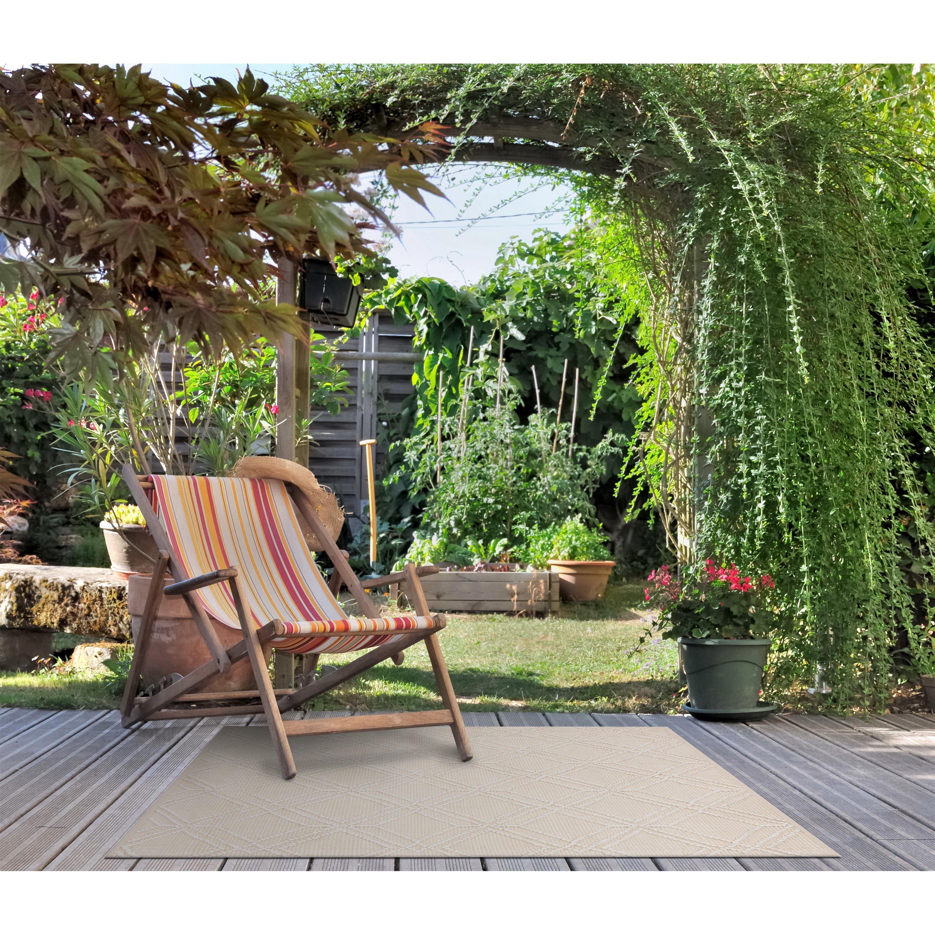 Cream - Esselle - Blenheim Diamond Pet 120x170cm Cream Rug - 9