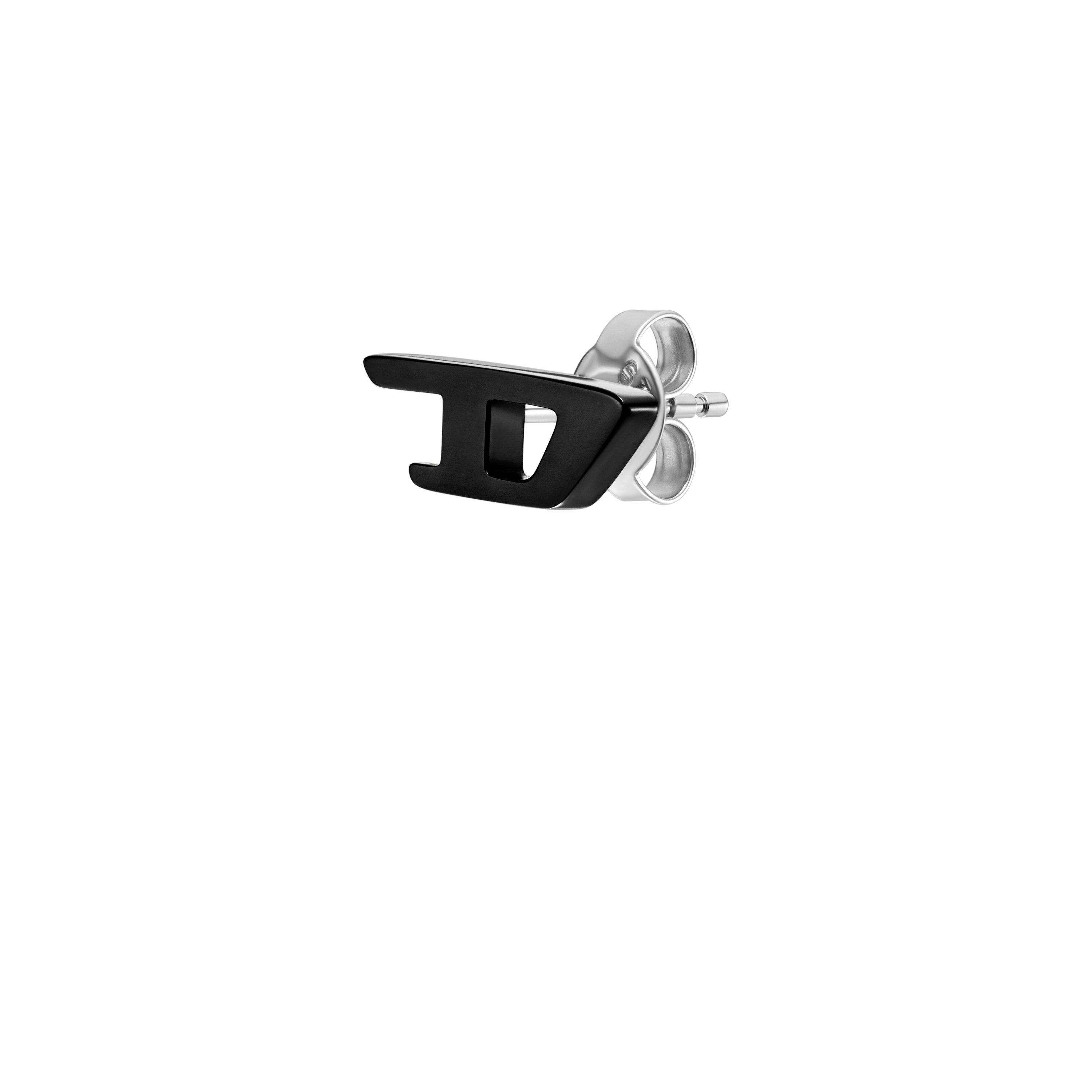 Black - Diesel - Black Stainless Steel Stud Earring DX1539001 - 2