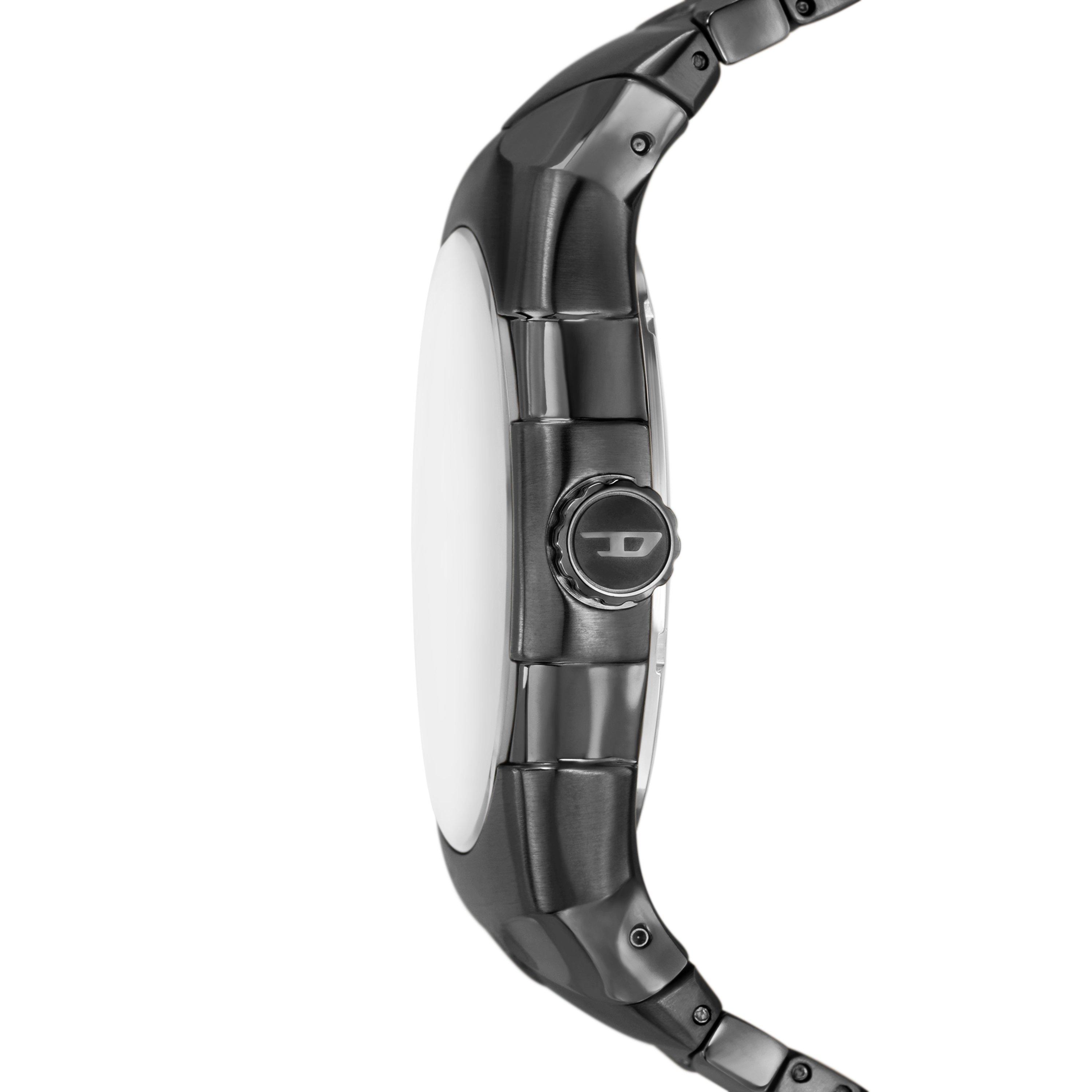 Black - Diesel - D-Sruptor Three-Hand Stainless Steel Watch - 3