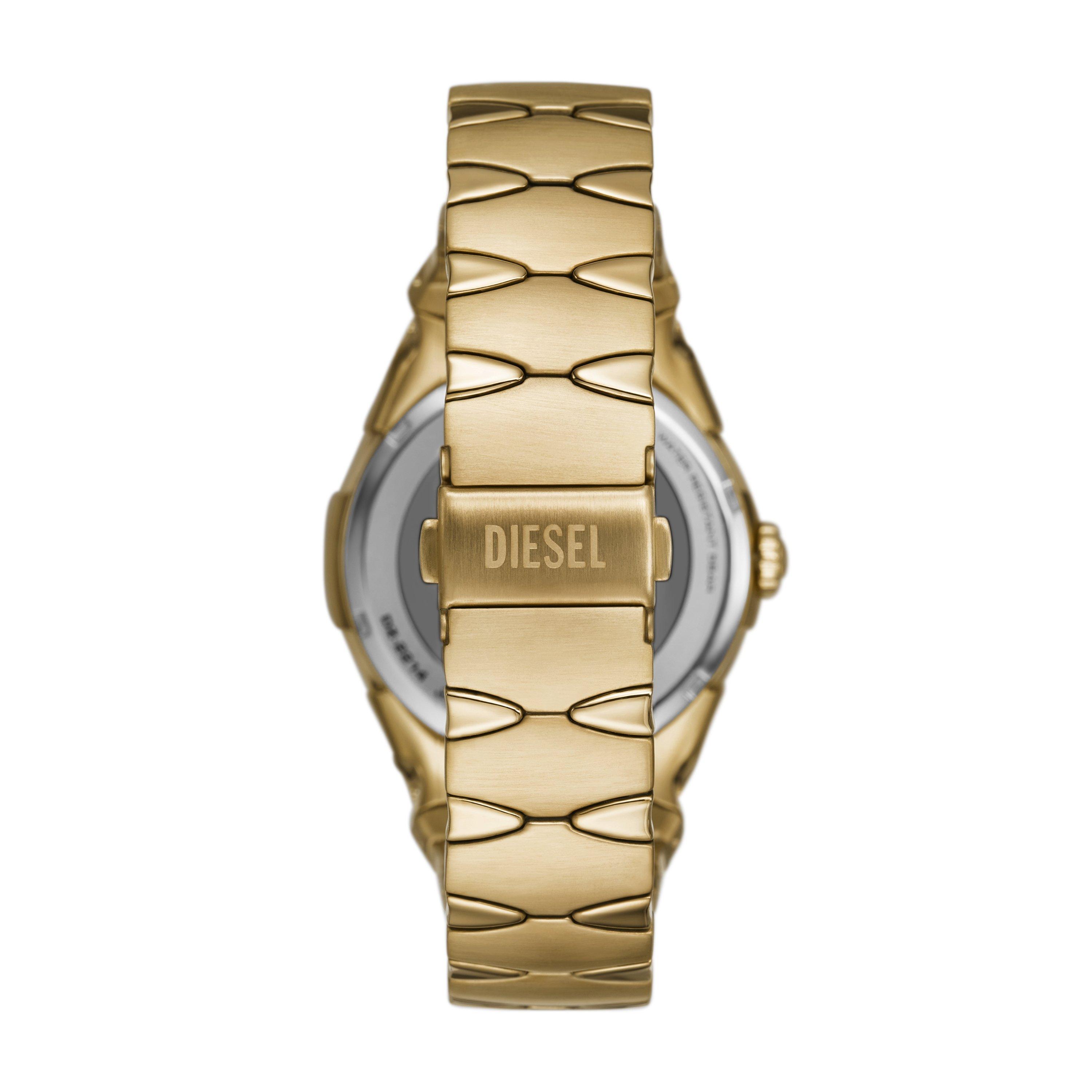 Gold - Diesel - D-Sruptor Three-Hand Stainless Steel Watch - 3