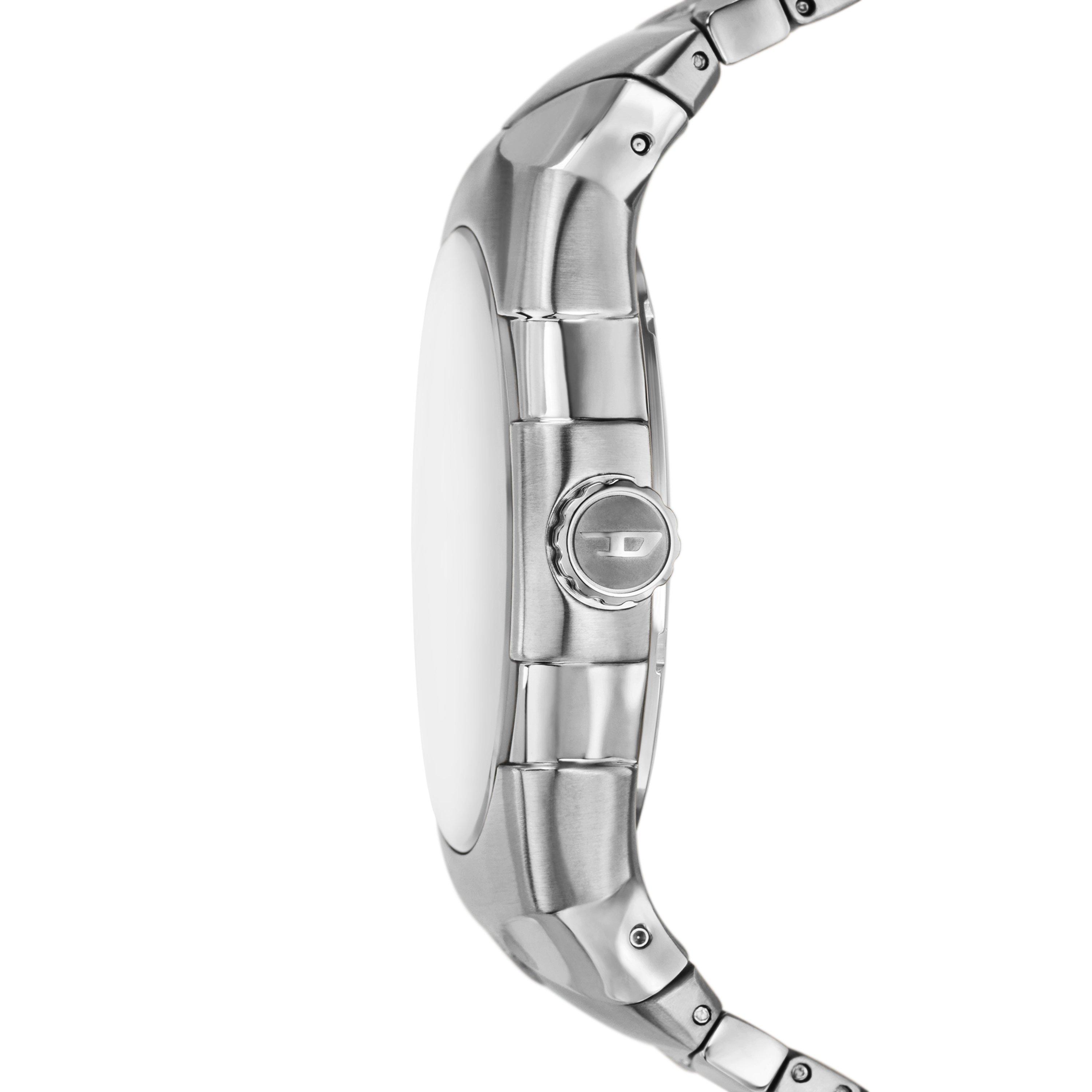 Silver - Diesel - Diesel D-Sruptor Three-Hand Stainless Steel Watch - 2