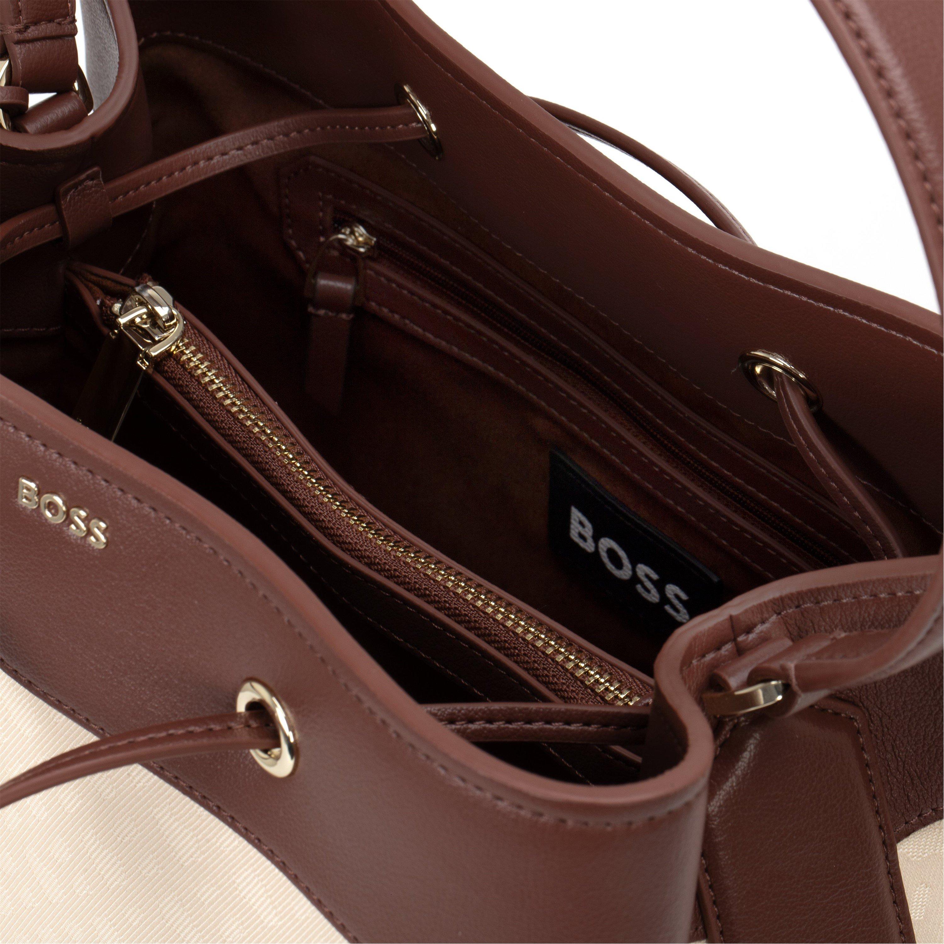 Dark Brown - Boss - Women's Liriel Bucket Bag - 4