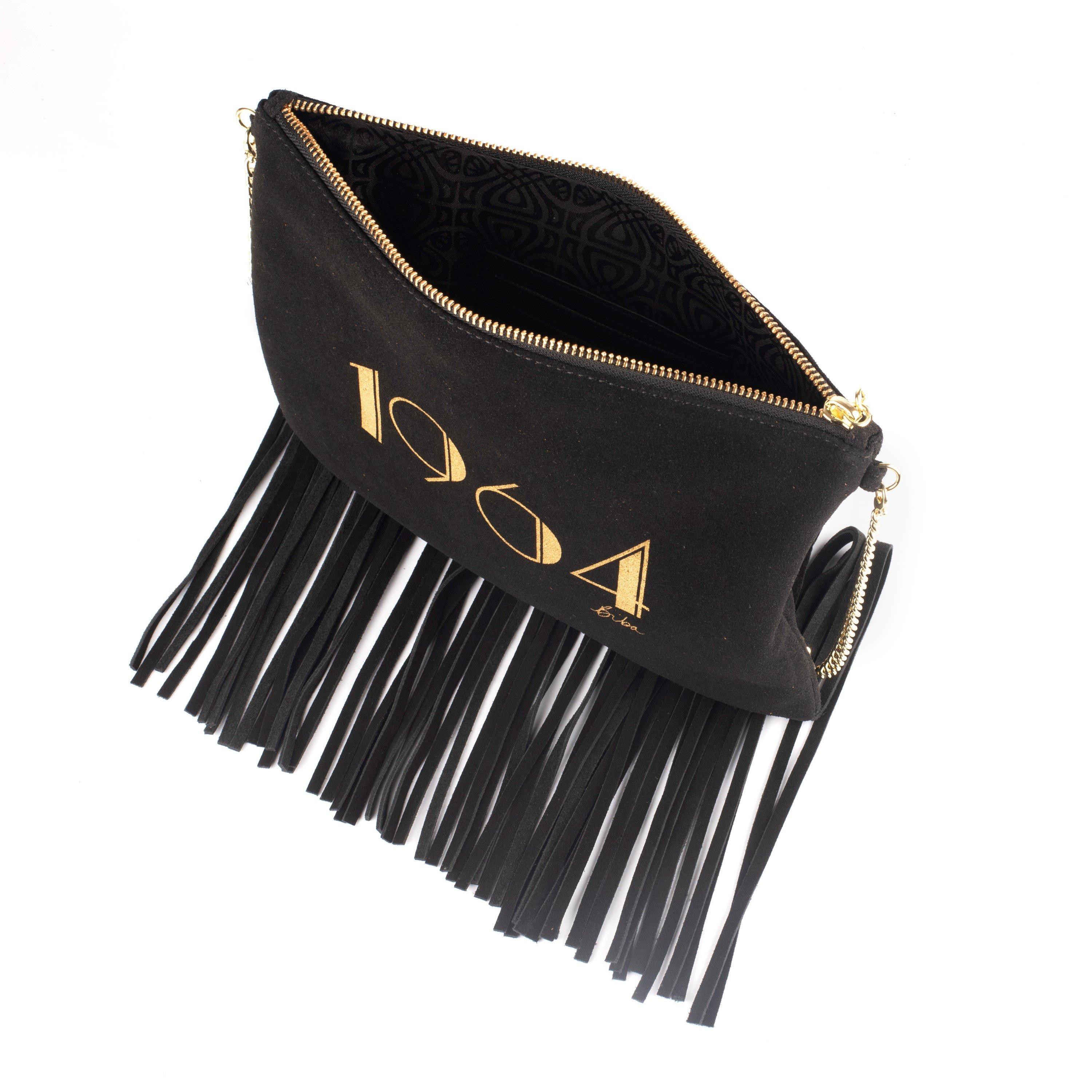 Schwarz - Biba - Biba Suede 1964 Fringe Pouch - 4
