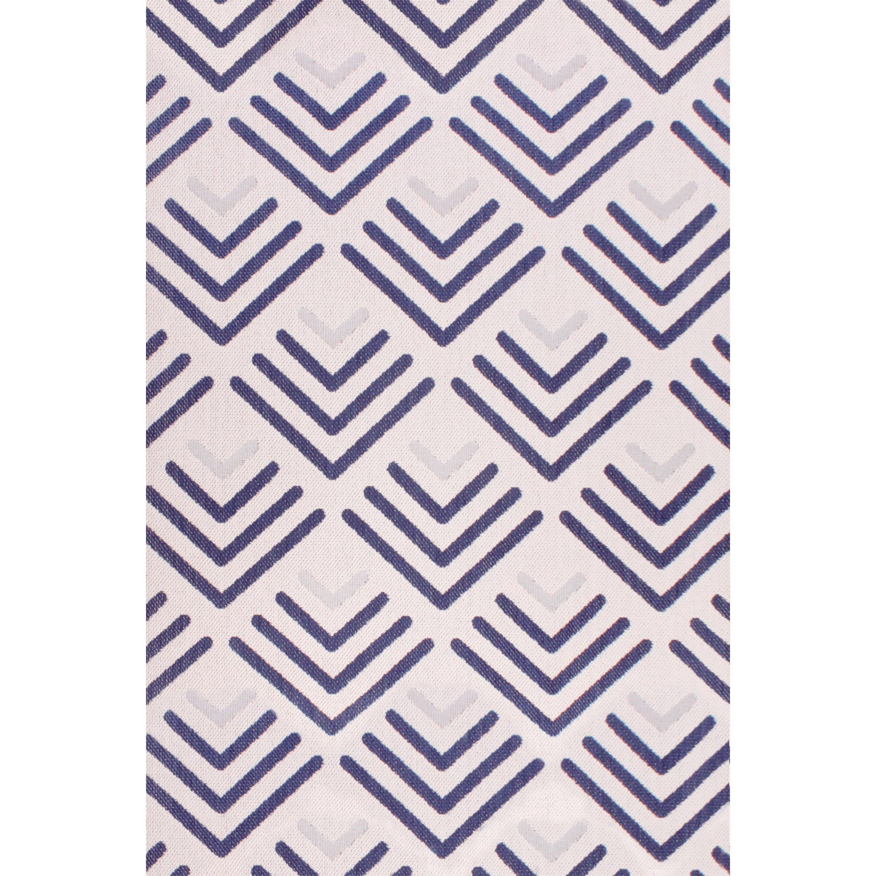 White / Navy - Rugstyle - SUMMER BREEZE CHEVRON - 2