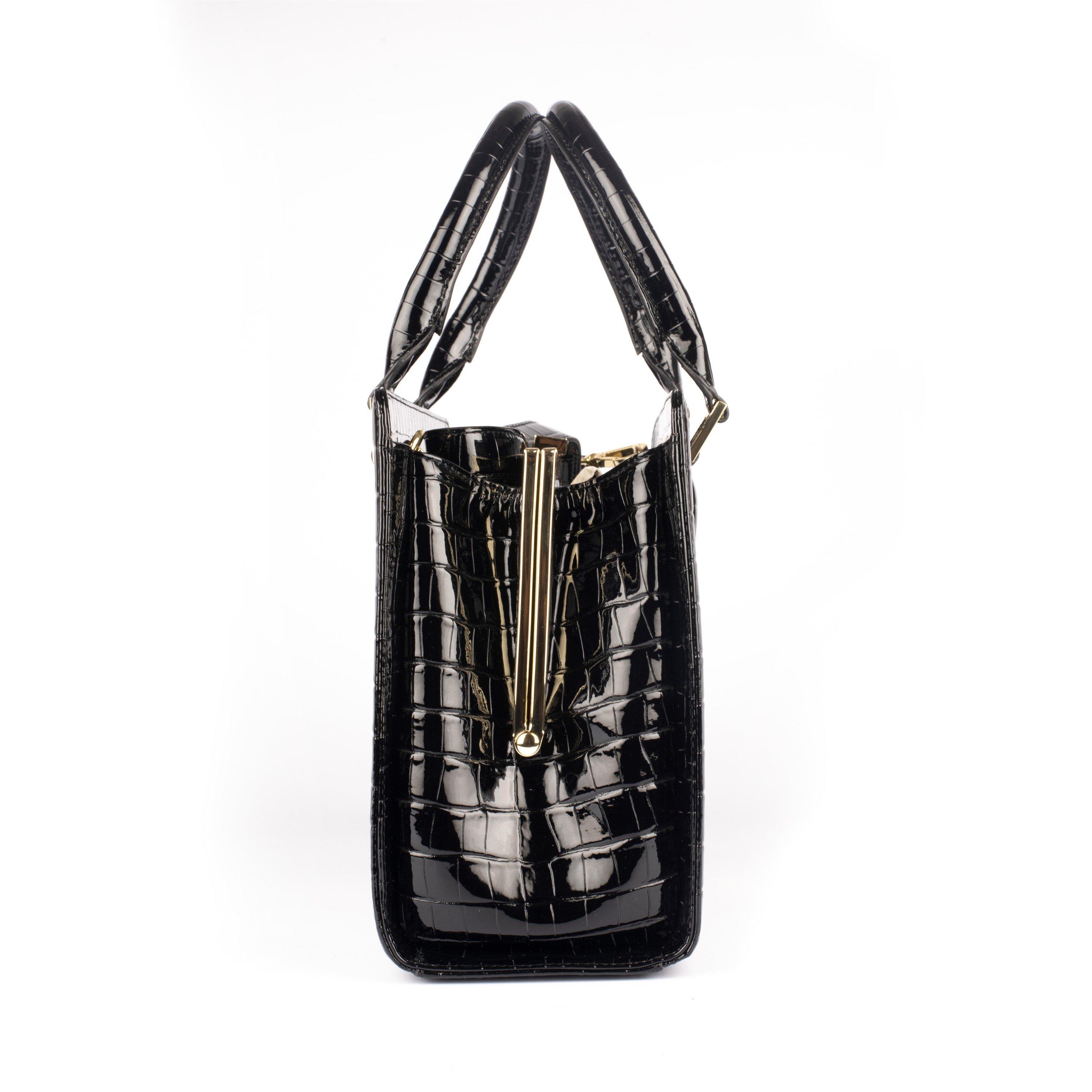 Black Croc - Biba - Biba Skyler Tote Bag - 3