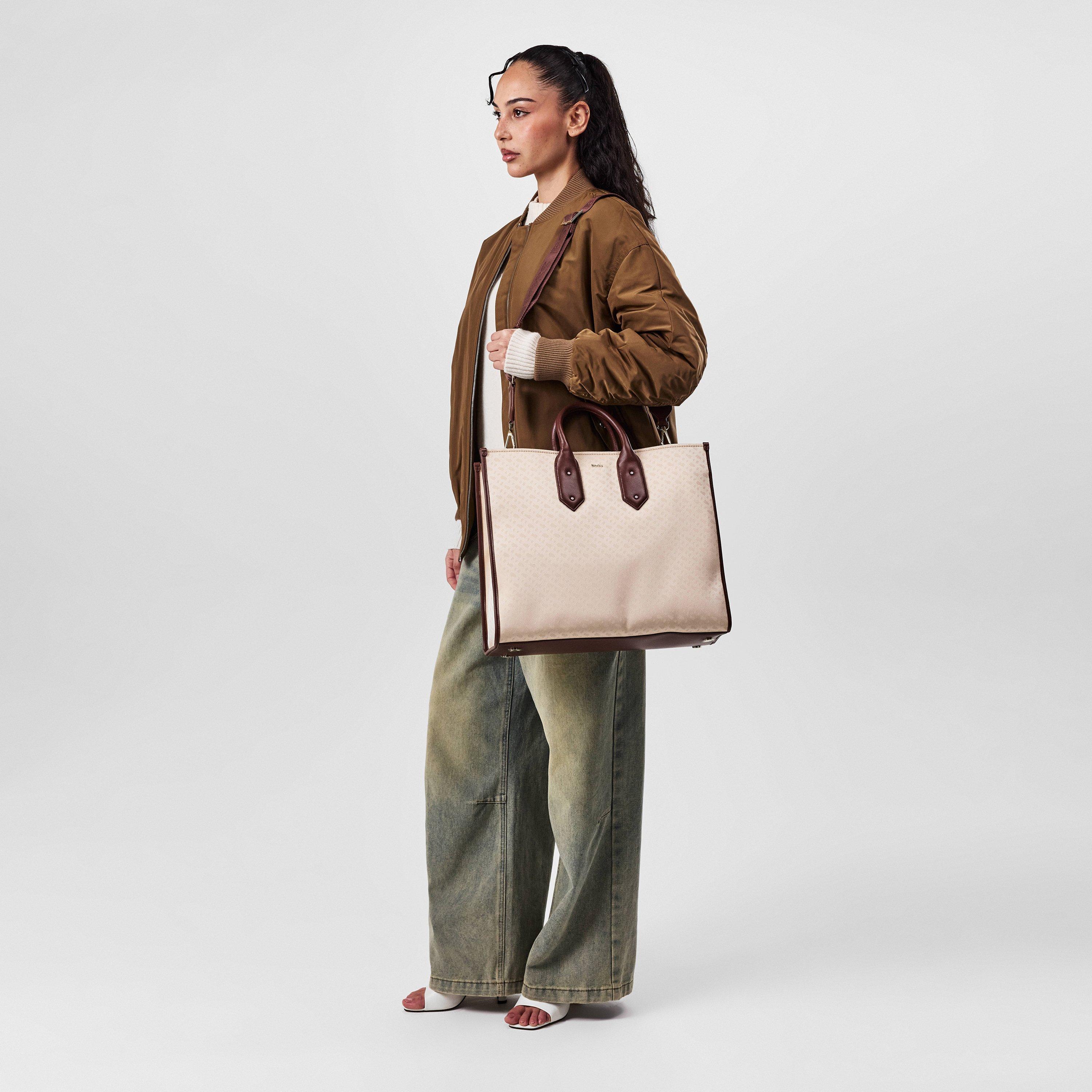 Dark Brown - Boss - Women's Sandy Tote Bag, Versatile Styling - 6