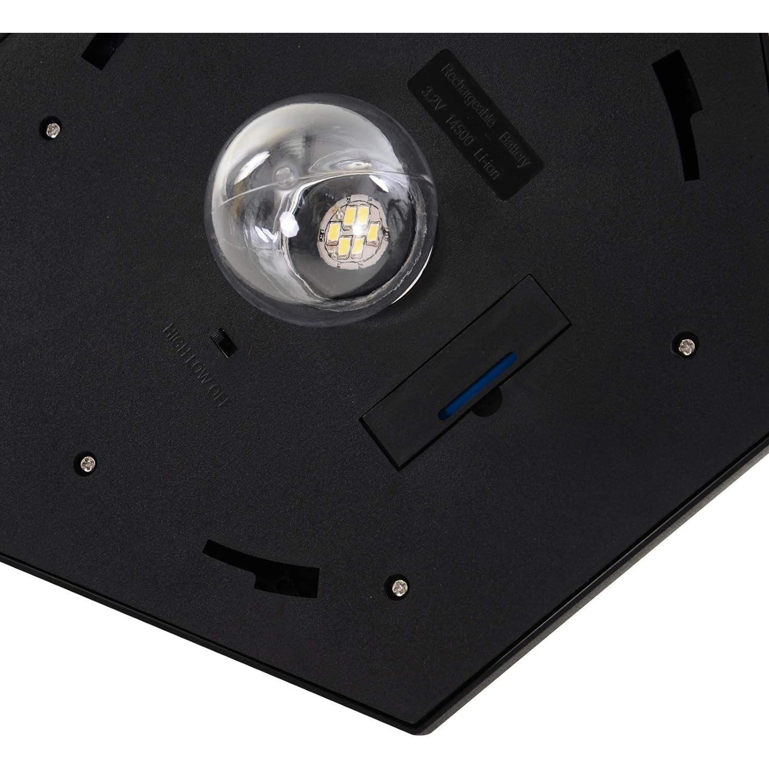 Black - HOMCOM - Outsunny Outdoor Garden Solar Lamp Post - 7