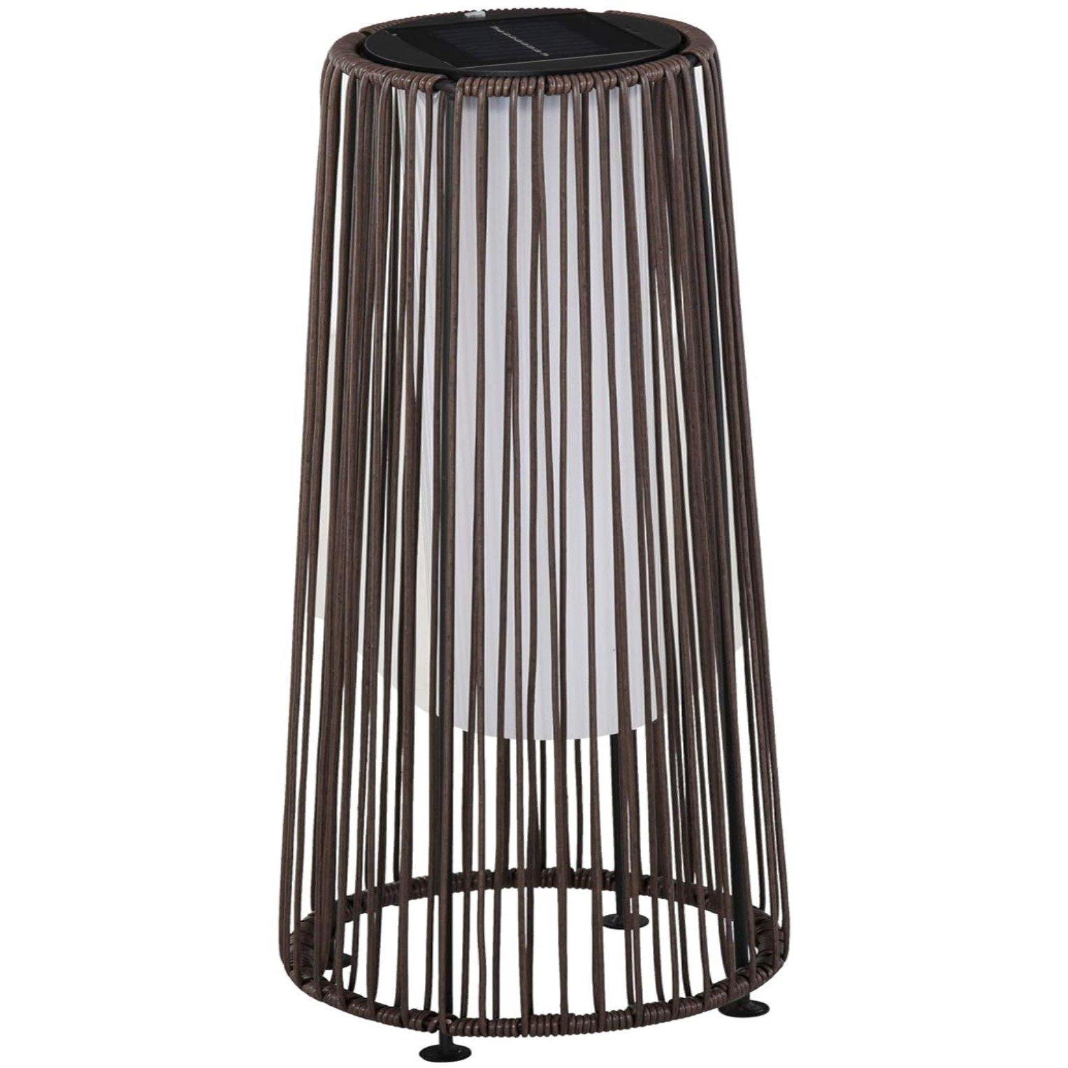 Outsunny Outsunny Patio Solar Light Woven Wicker