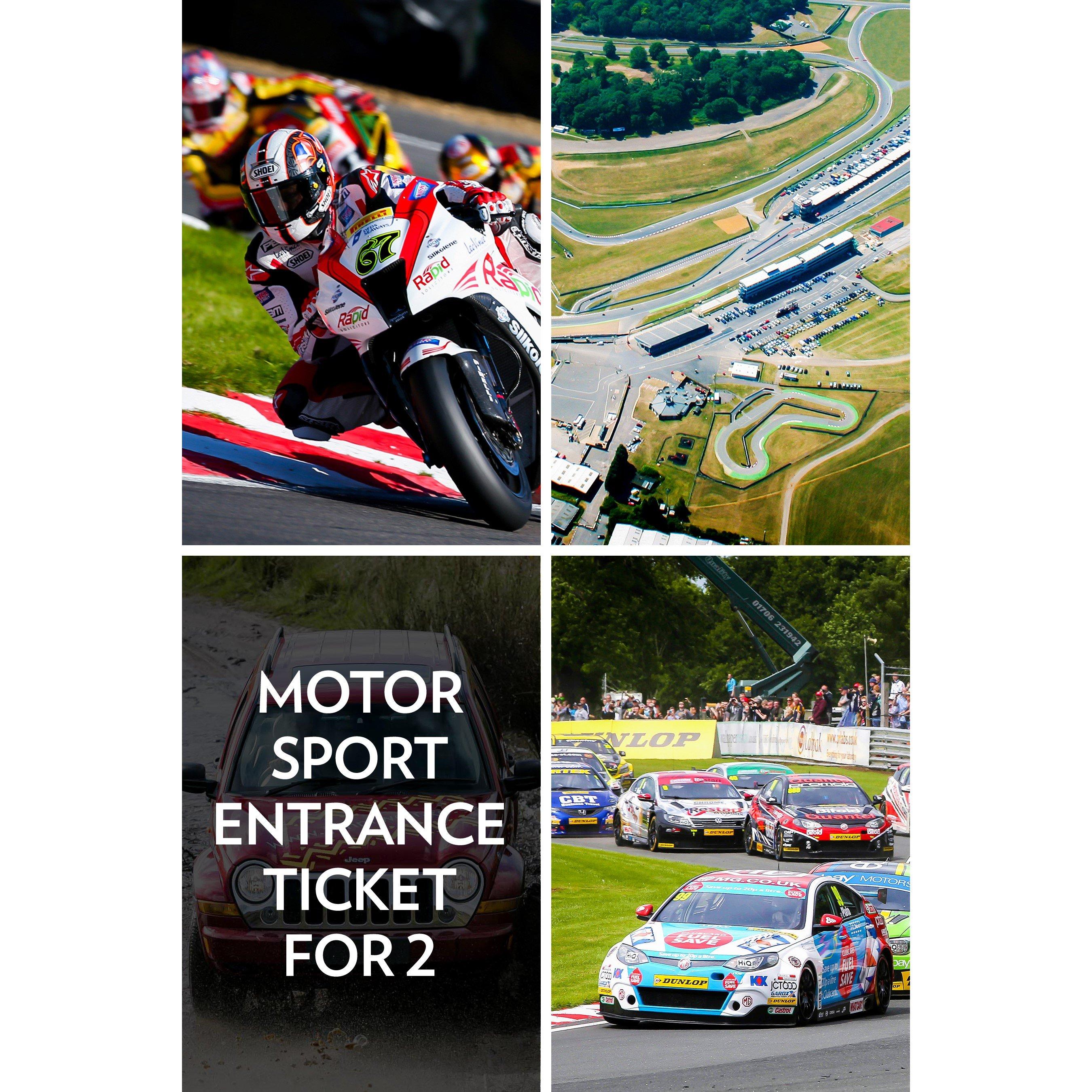 Activity Superstore  Motor Sport Entrance Ticket For Two
