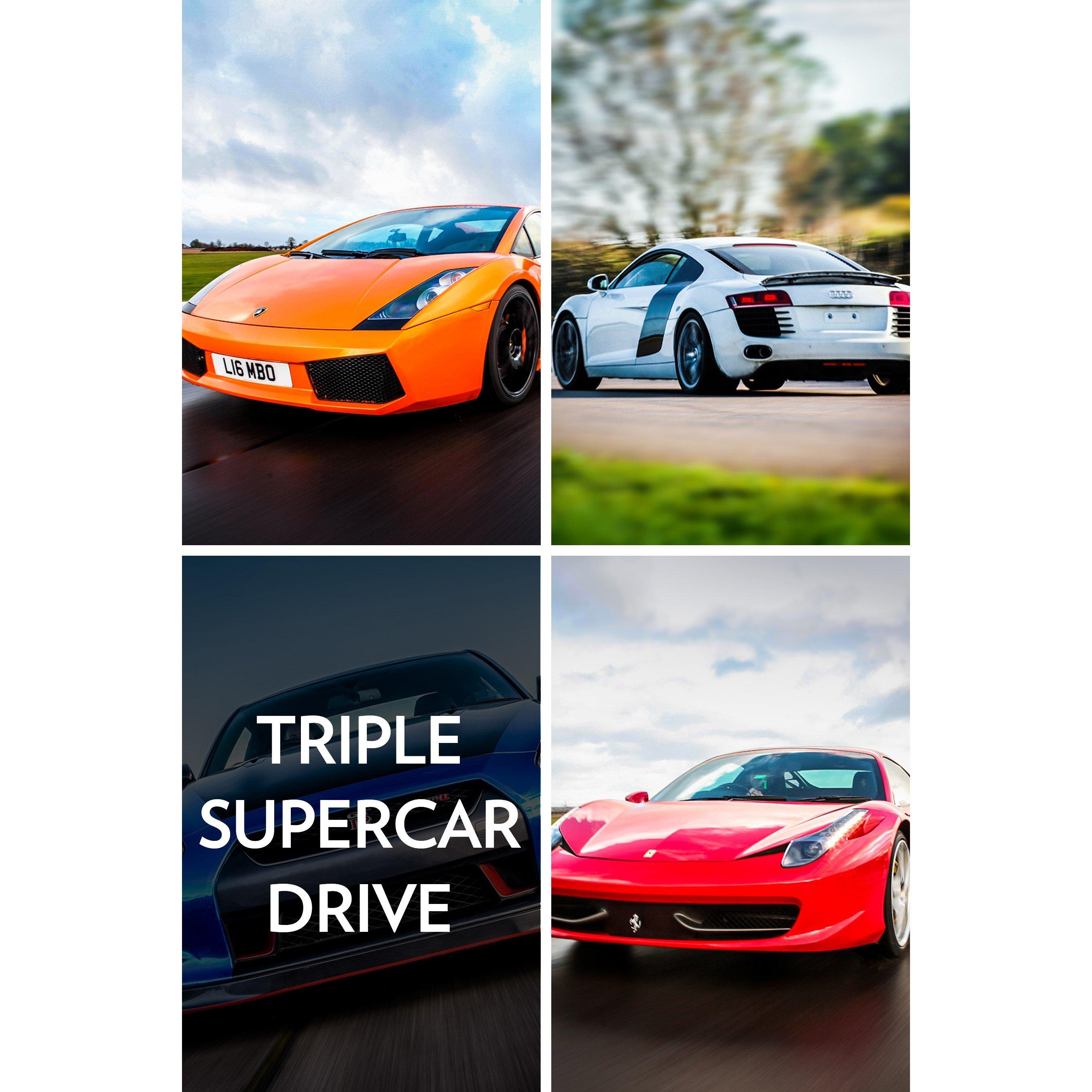 Activity Superstore  Triple Supercar Drive