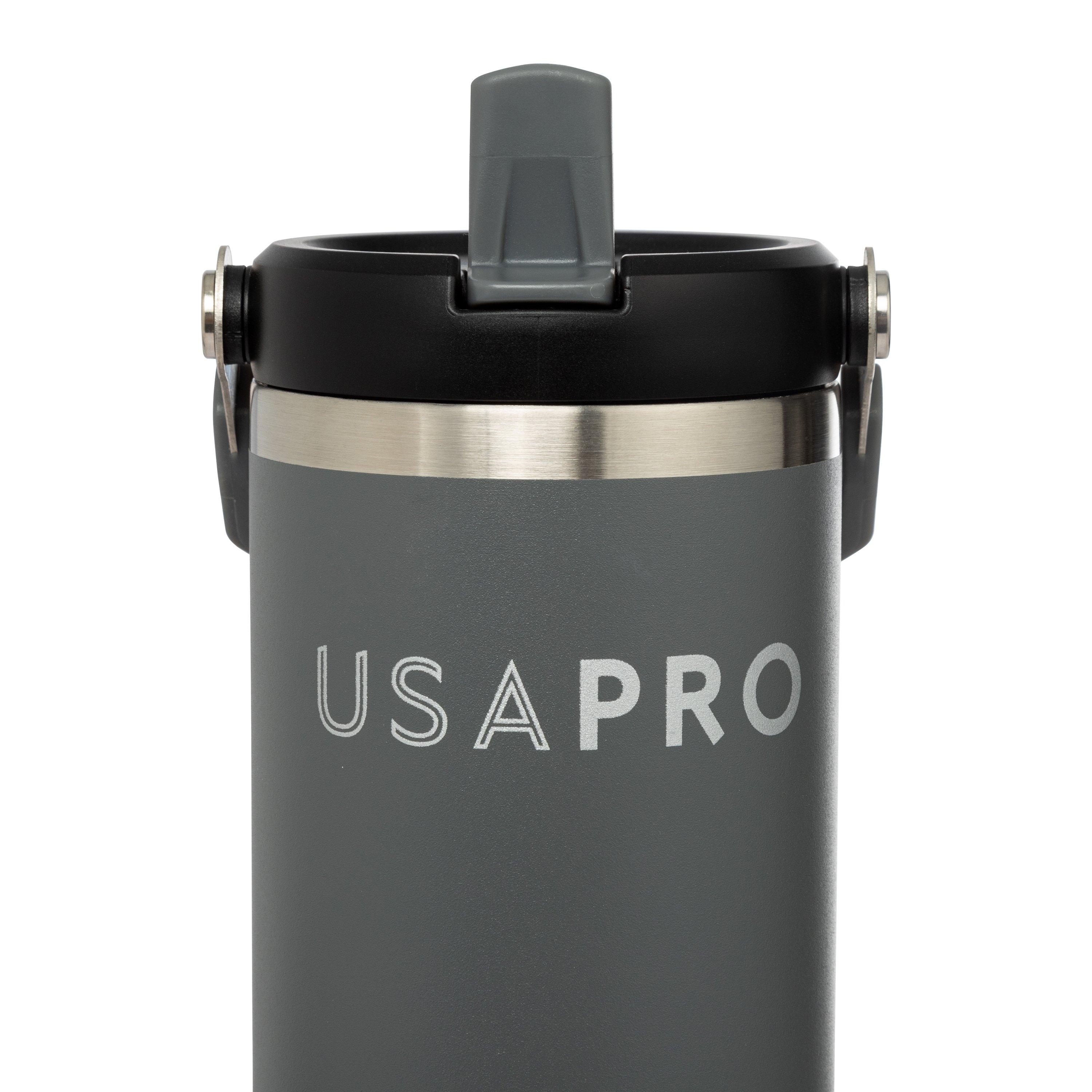 Gris tiburón - USA Pro - Travel Cup with Flip Straw - 4