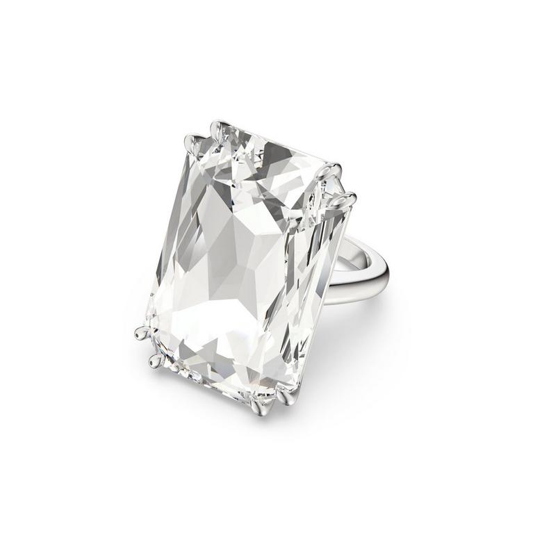 Swarovski | Mesmera cocktail ring, Octagon cut, White Swarovski | Mesmera cocktail ring, Octagon cut, White
