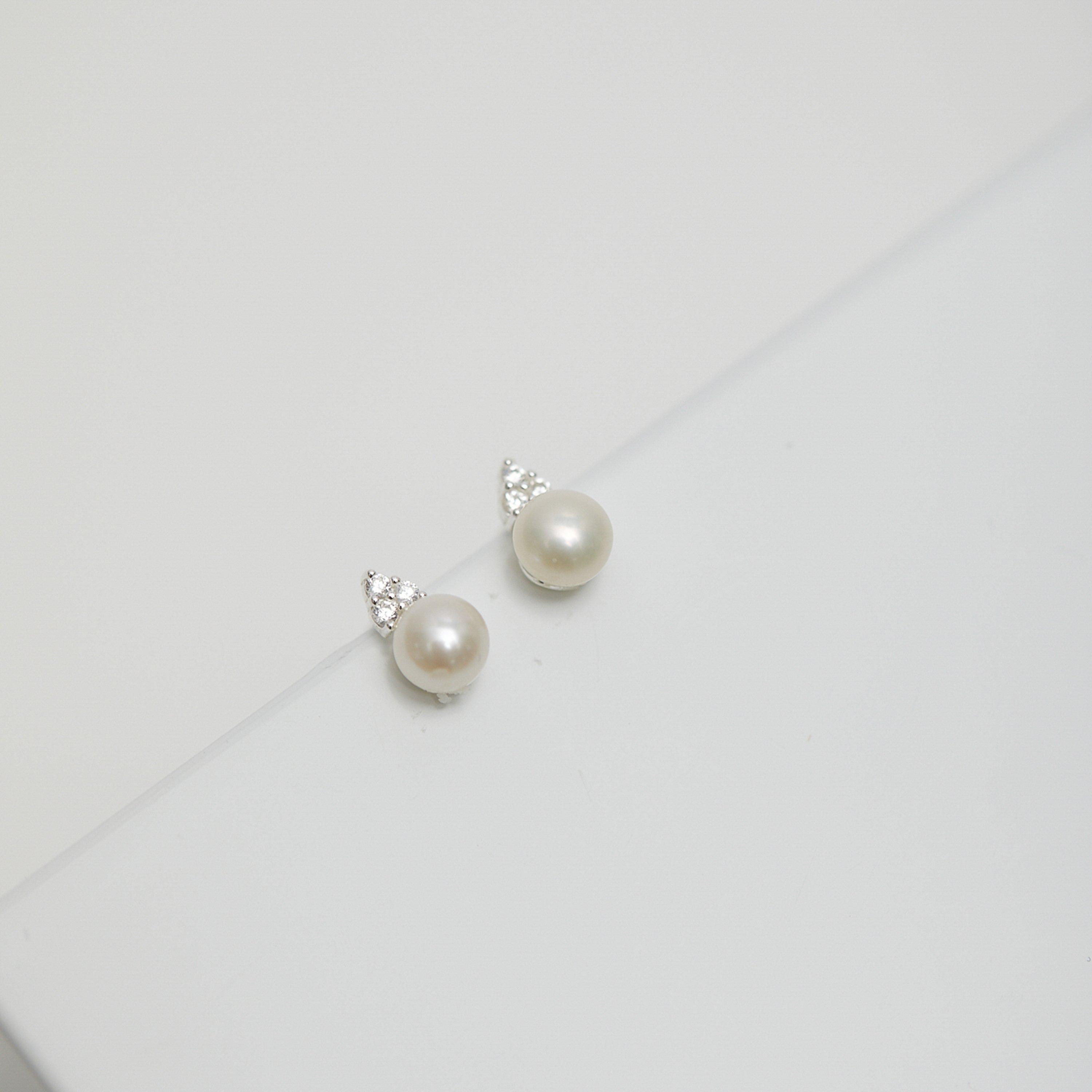 Silver - Simply Silver - Sterling Silver 925 Pearl Set - Gift Boxed - 3