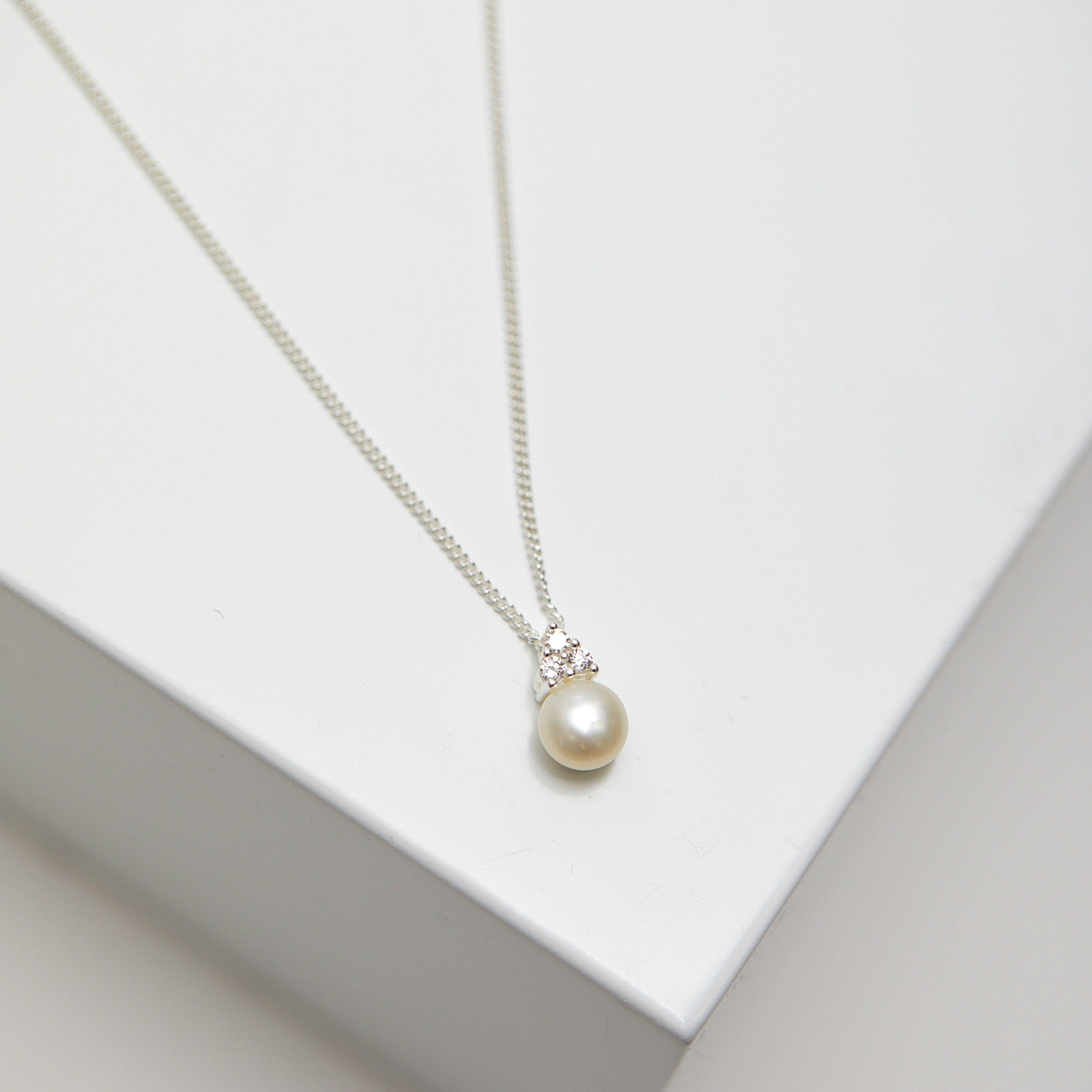 Silver - Simply Silver - Sterling Silver 925 Pearl Set - Gift Boxed - 4