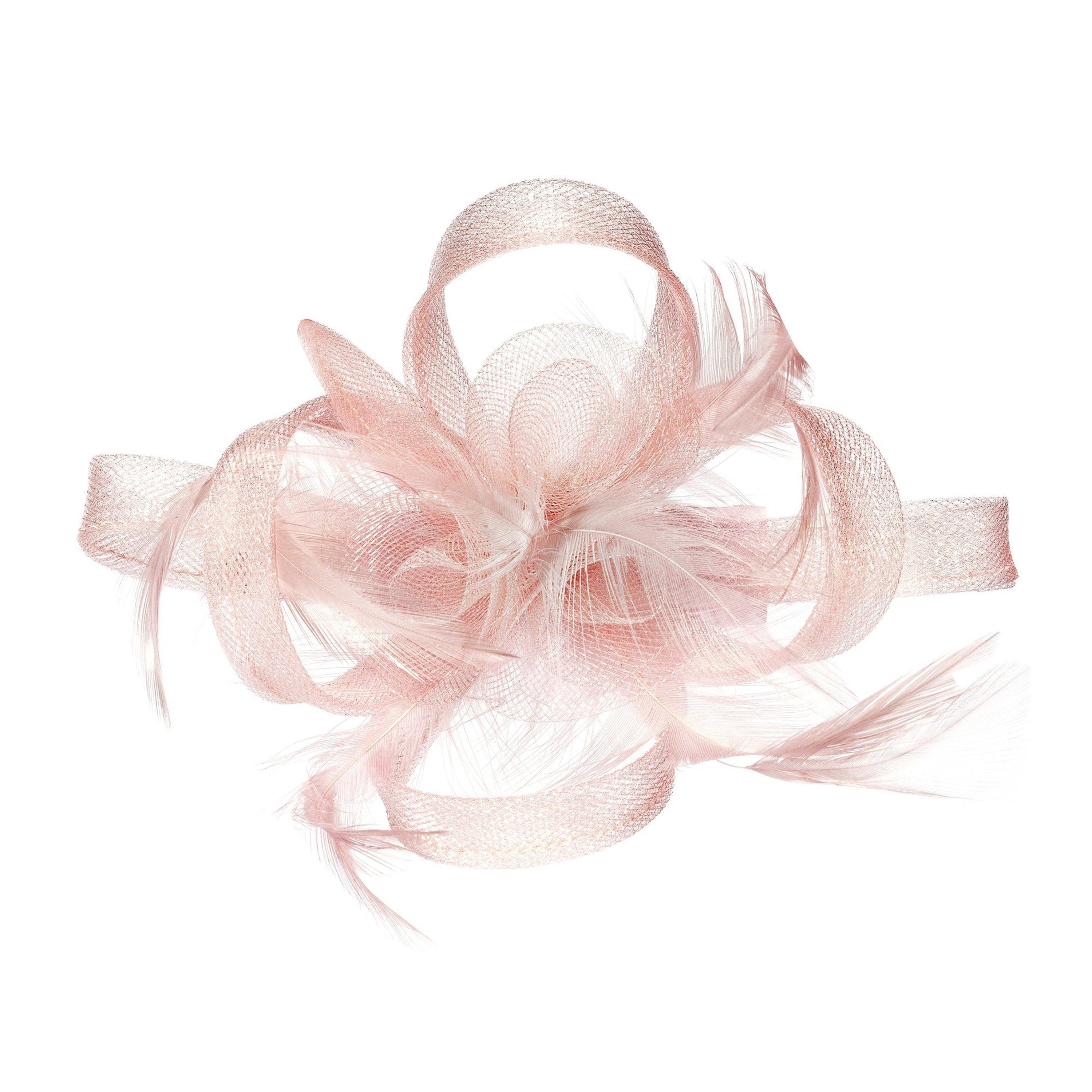 Pink - Jon Richard - Nude Small Fascinator - 2