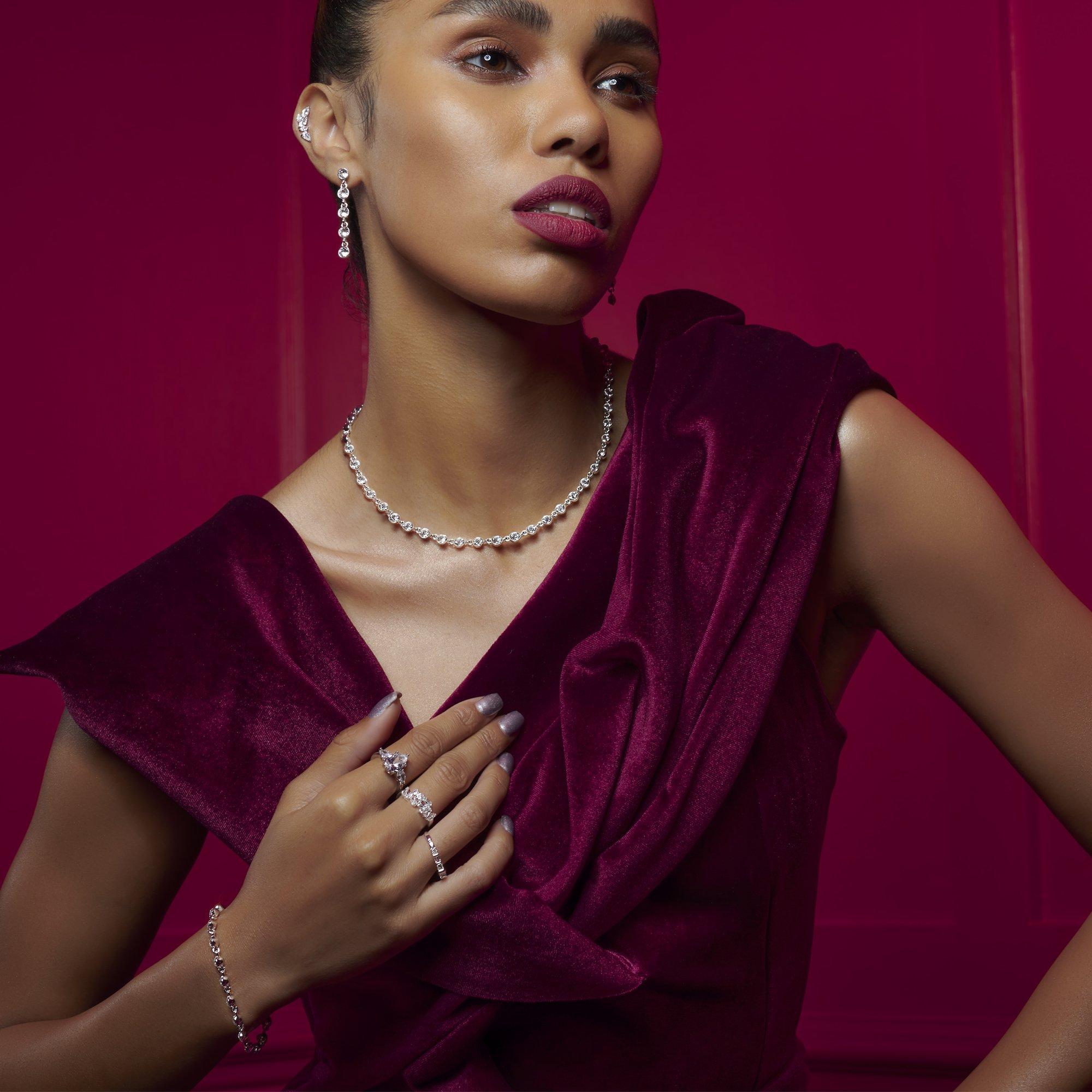 Silver - Jon Richard - Silver Plated Tennis Bracelet - 4