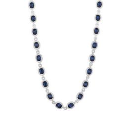 Jon Richard Silver Plated Blue Halo Necklace