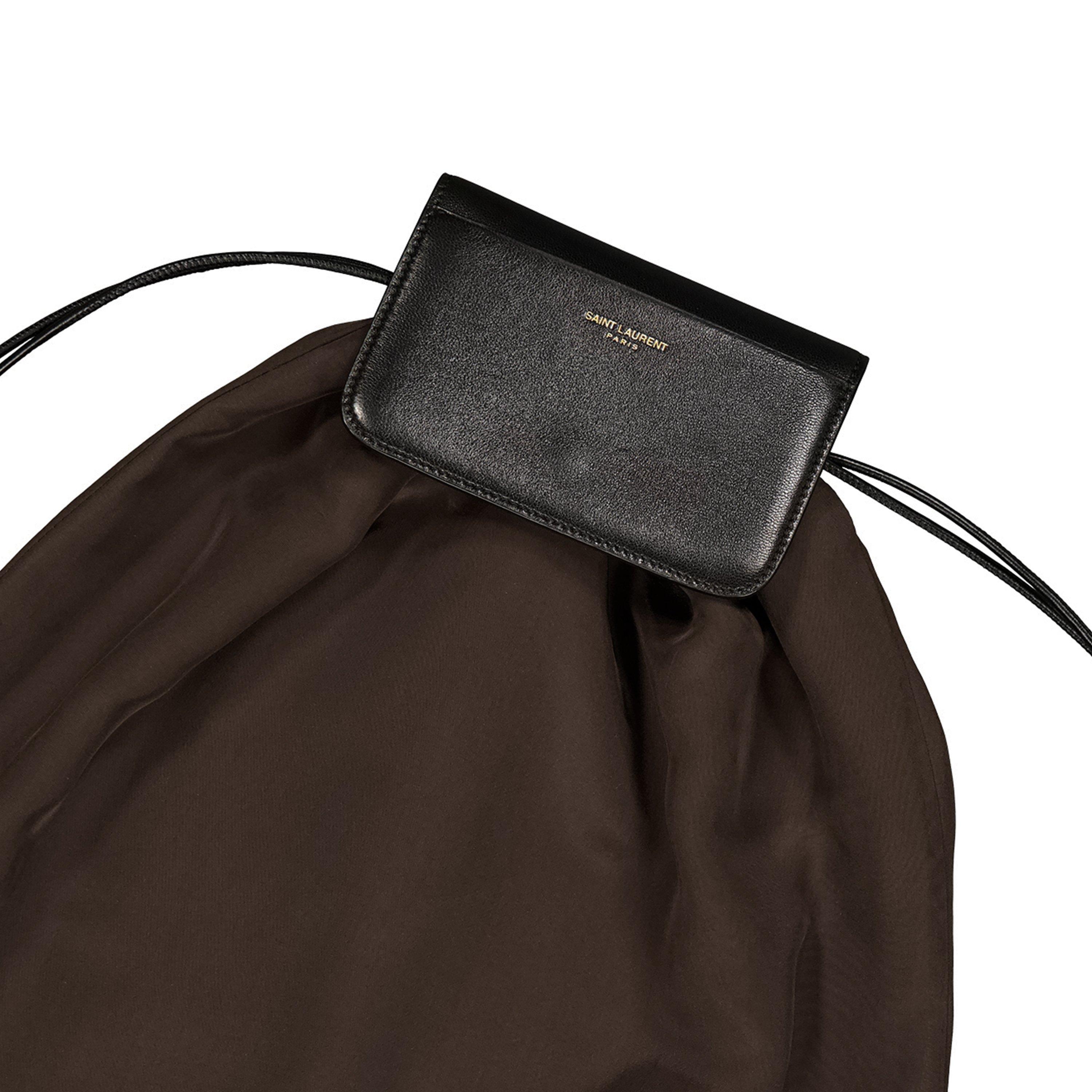 BROWN - Saint Laurent - YSL PM POCHON LARGE - 3