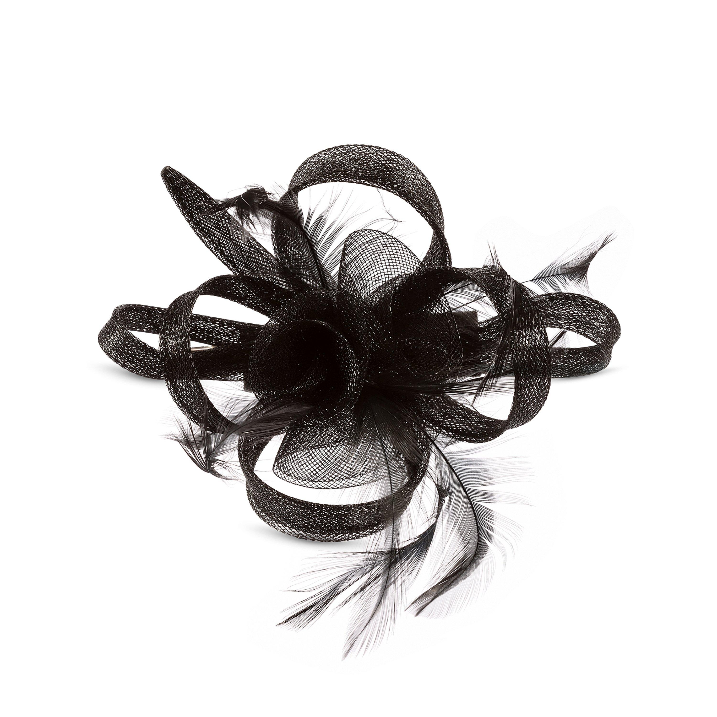 Black - Jon Richard - Black Small Fascinator - 2