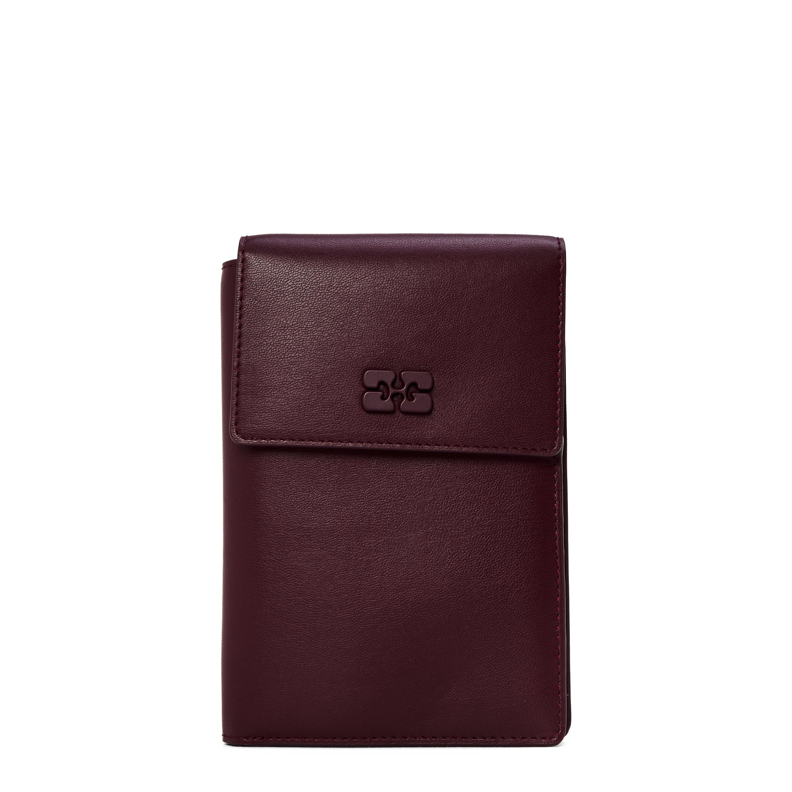 BURGUNDY - Ganni - Travel Wallet - 1