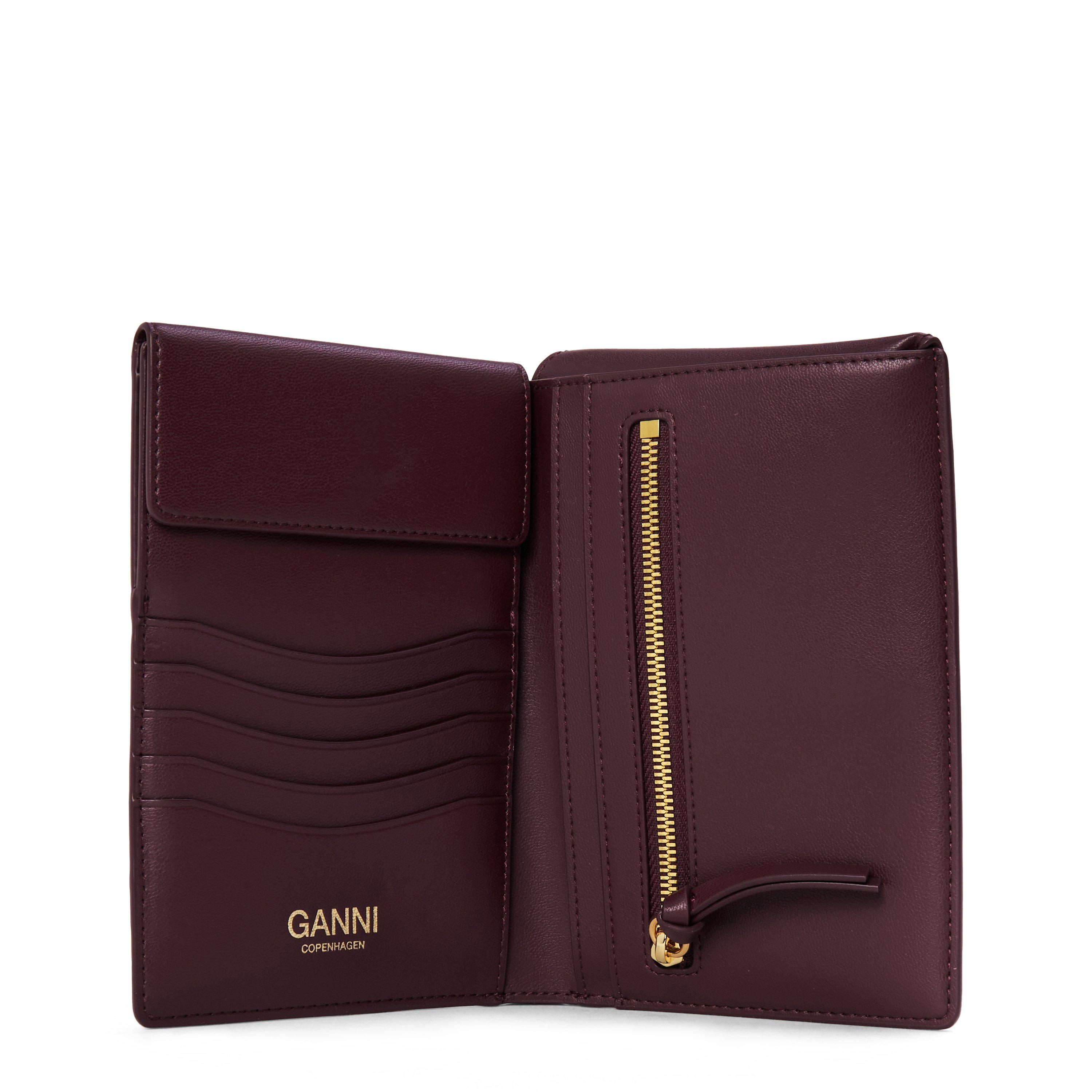 BURGUNDY - Ganni - Travel Wallet - 4