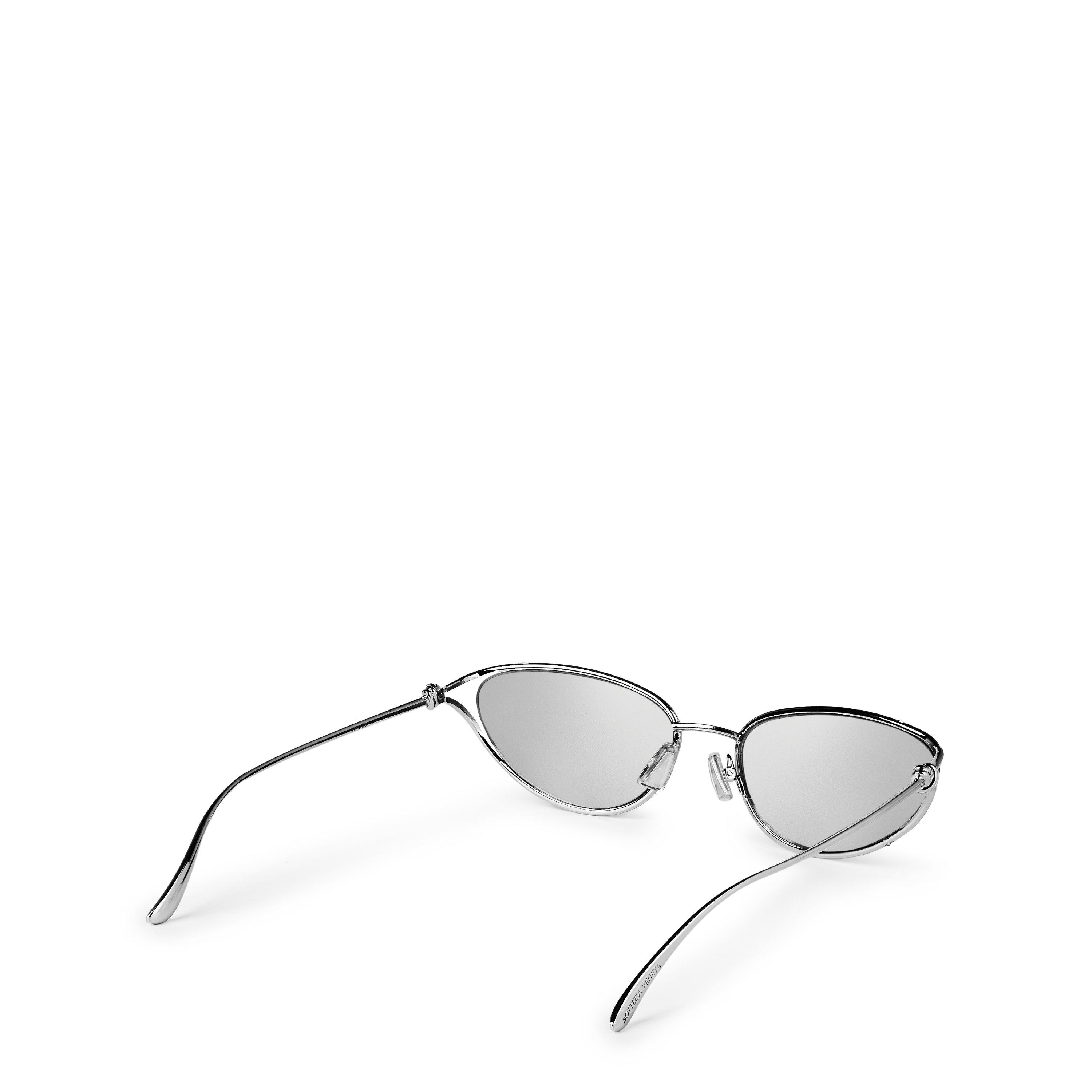 Silver - Bottega Veneta - Women's Aviator Sunglasses - 2