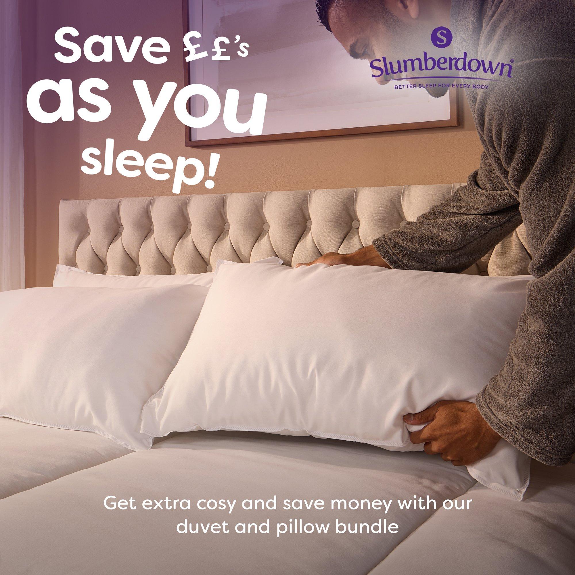 White - Slumberdown - Cosy Nights Medium Support Pillow - 7