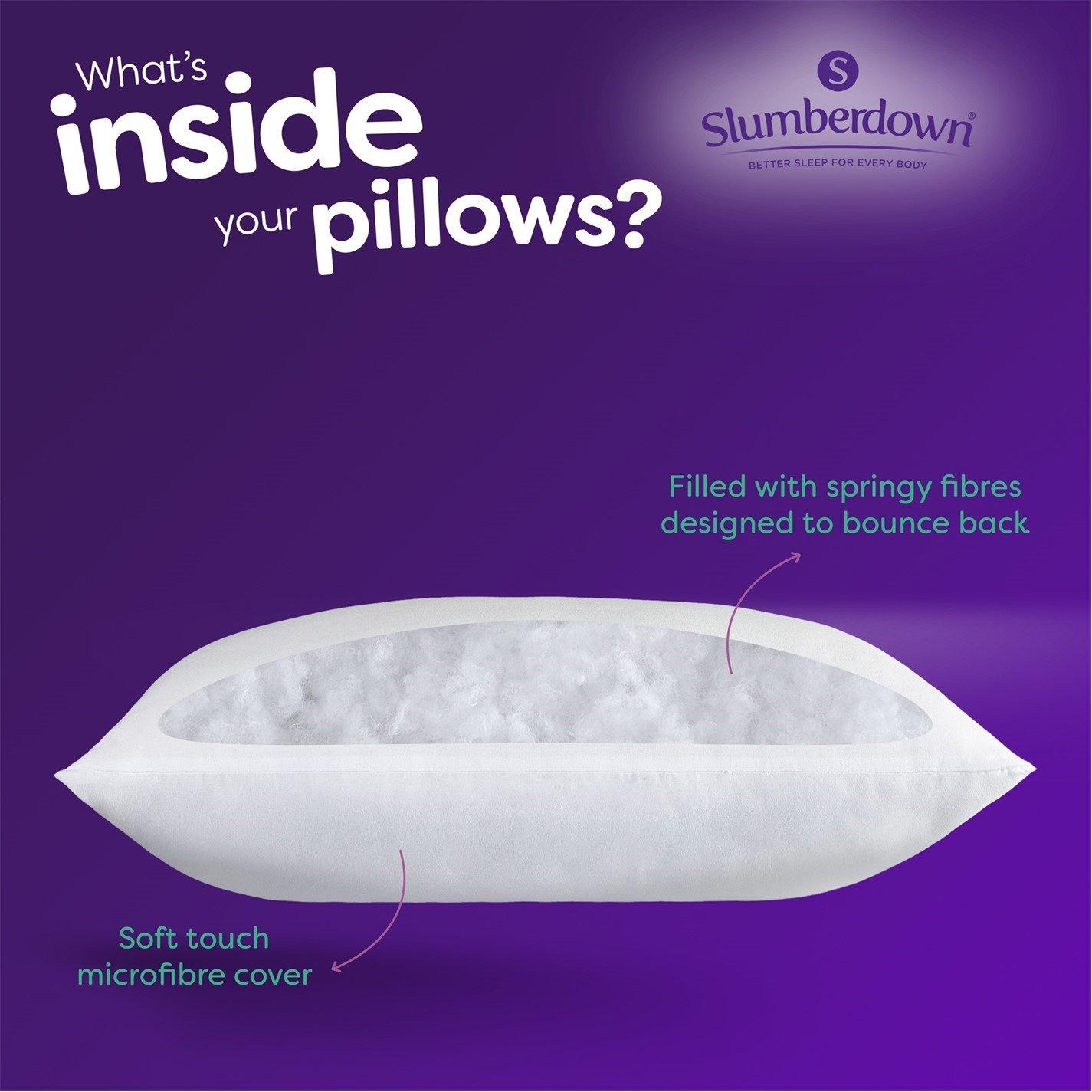 White - Slumberdown - Cosy Nights Soft Support Pillow - 6