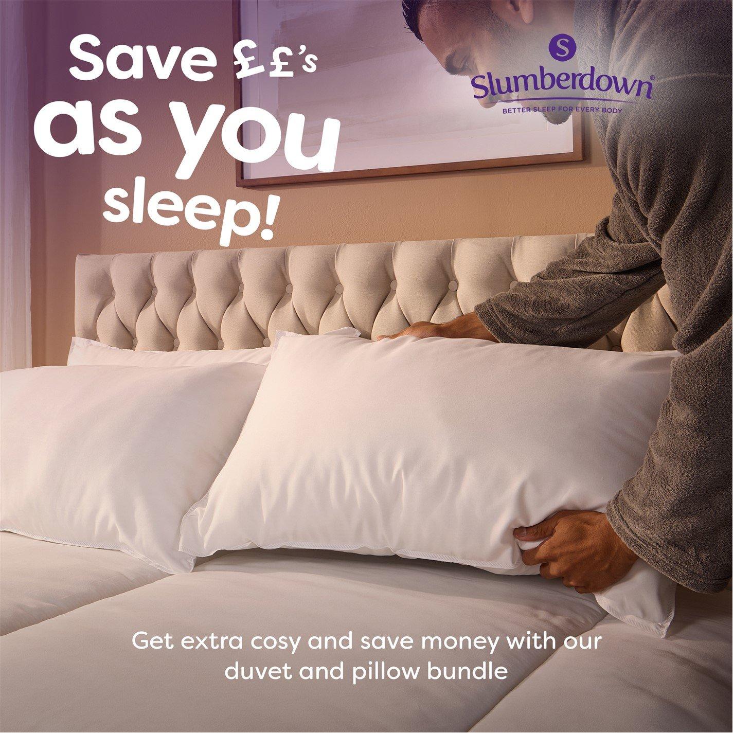 White - Slumberdown - Cosy Nights Soft Support Pillow - 7