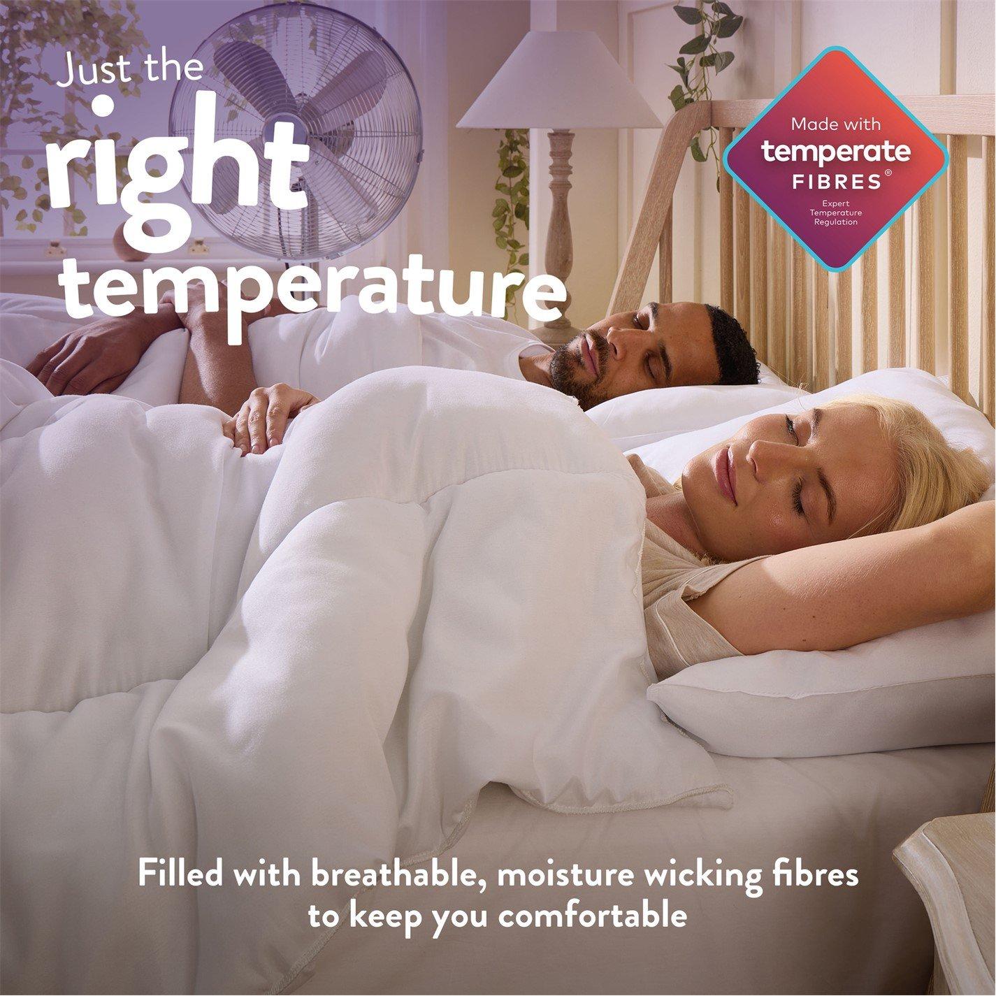 White - Slumberdown - Climate Control 4.5 Tog Duvet - 2