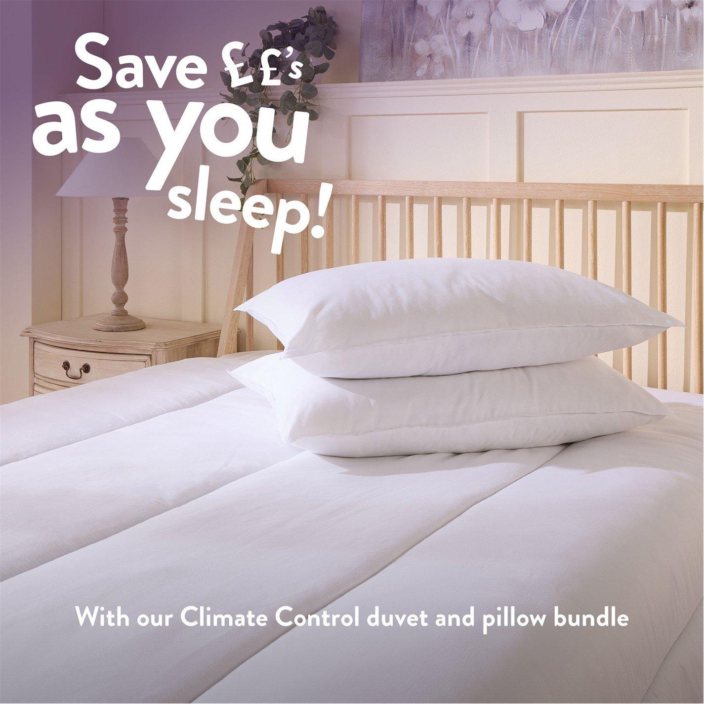 White - Slumberdown - Climate Control 4.5 Tog Duvet - 5