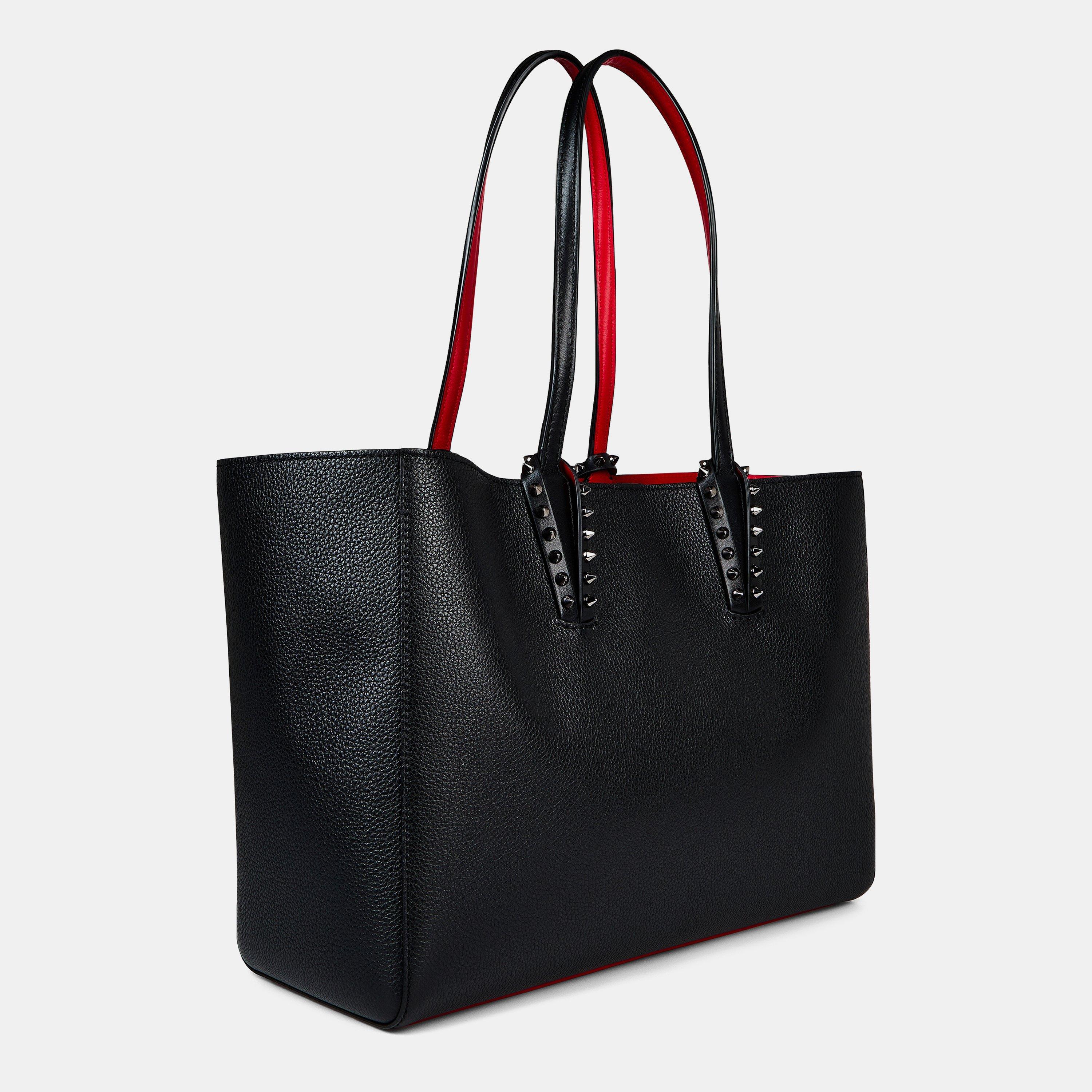 Black Gun Metal - Christian Louboutin - Stud Leather Cabata Small Shoulder Bag - 2