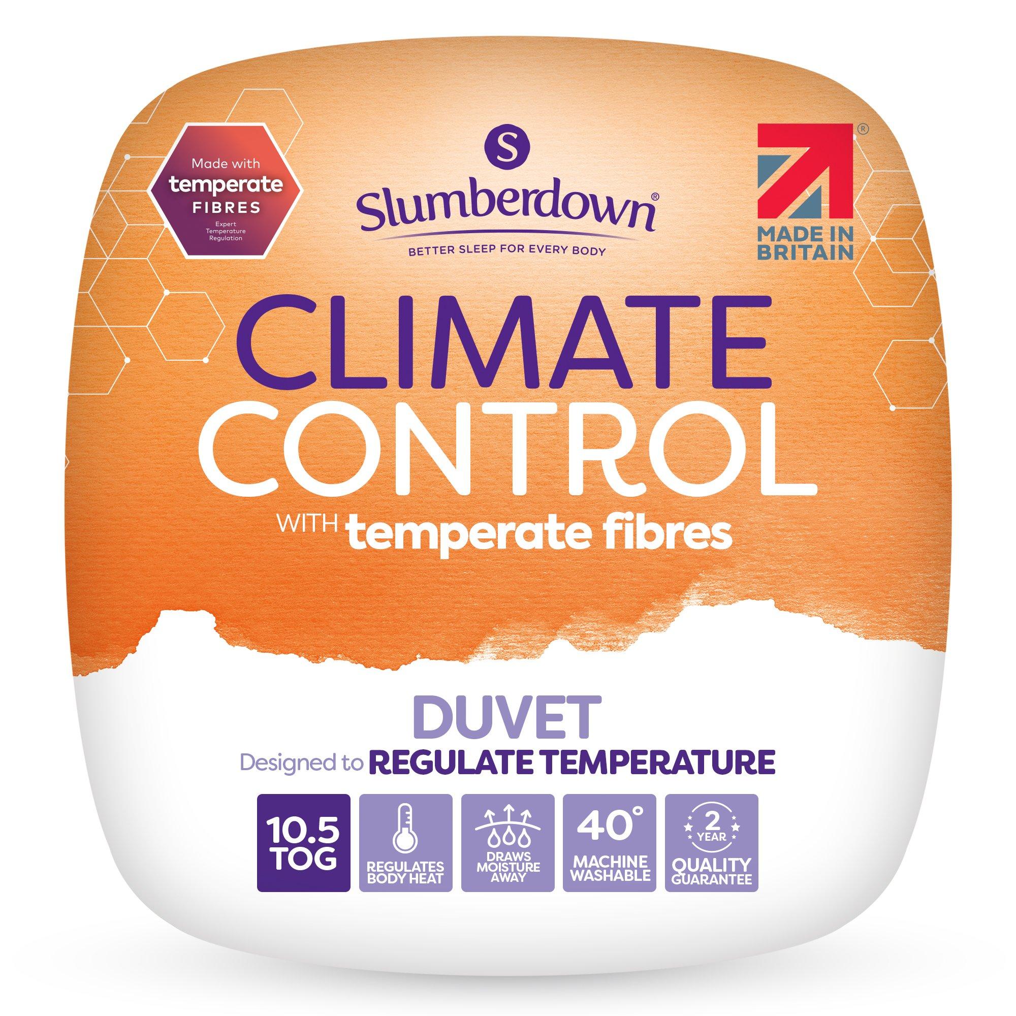 Slumberdown  Climate Control 10.5 Tog Duvet - White - Super King