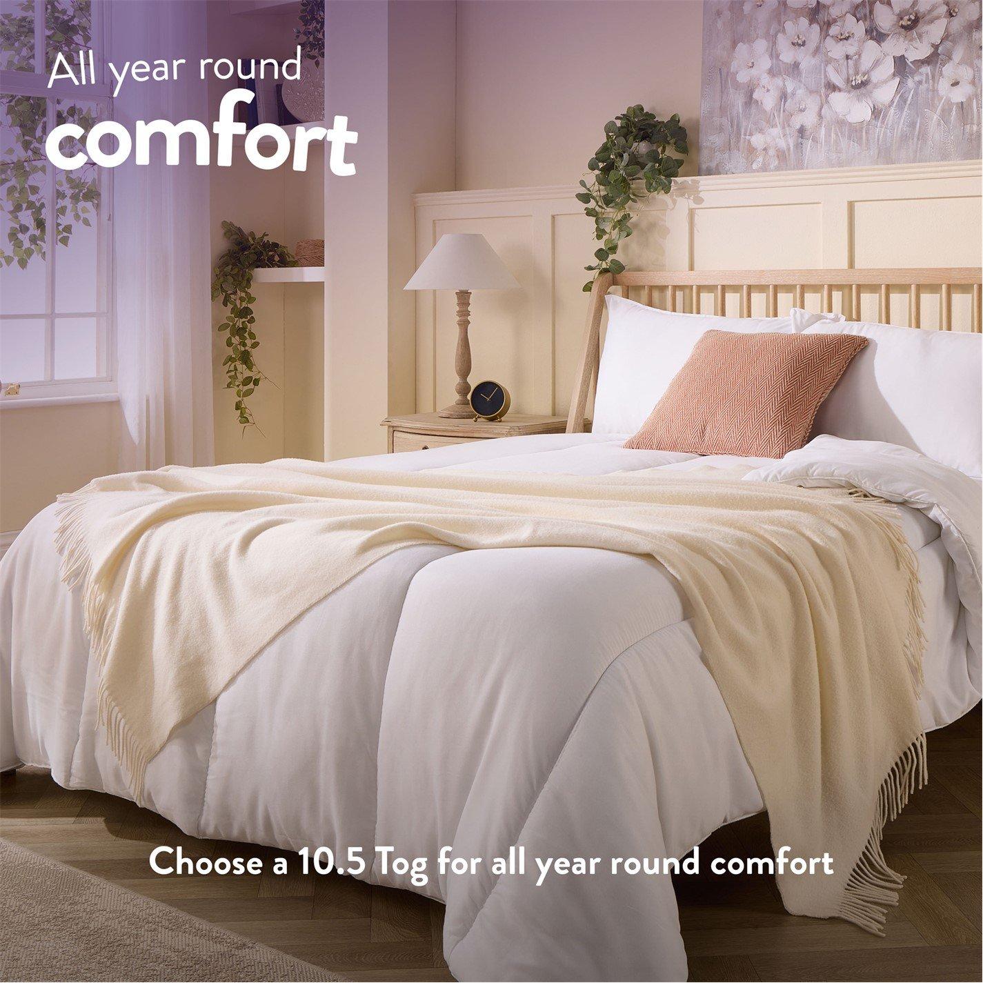 White - Slumberdown - Climate Control 10.5 Tog Duvet - 4