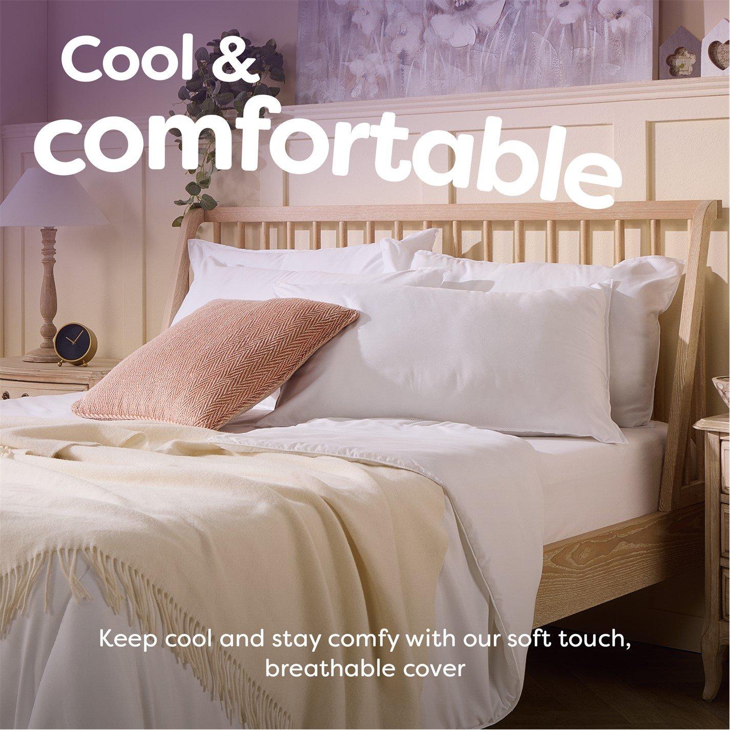 White - Slumberdown - Climate Control Medium Support Pillow - 3