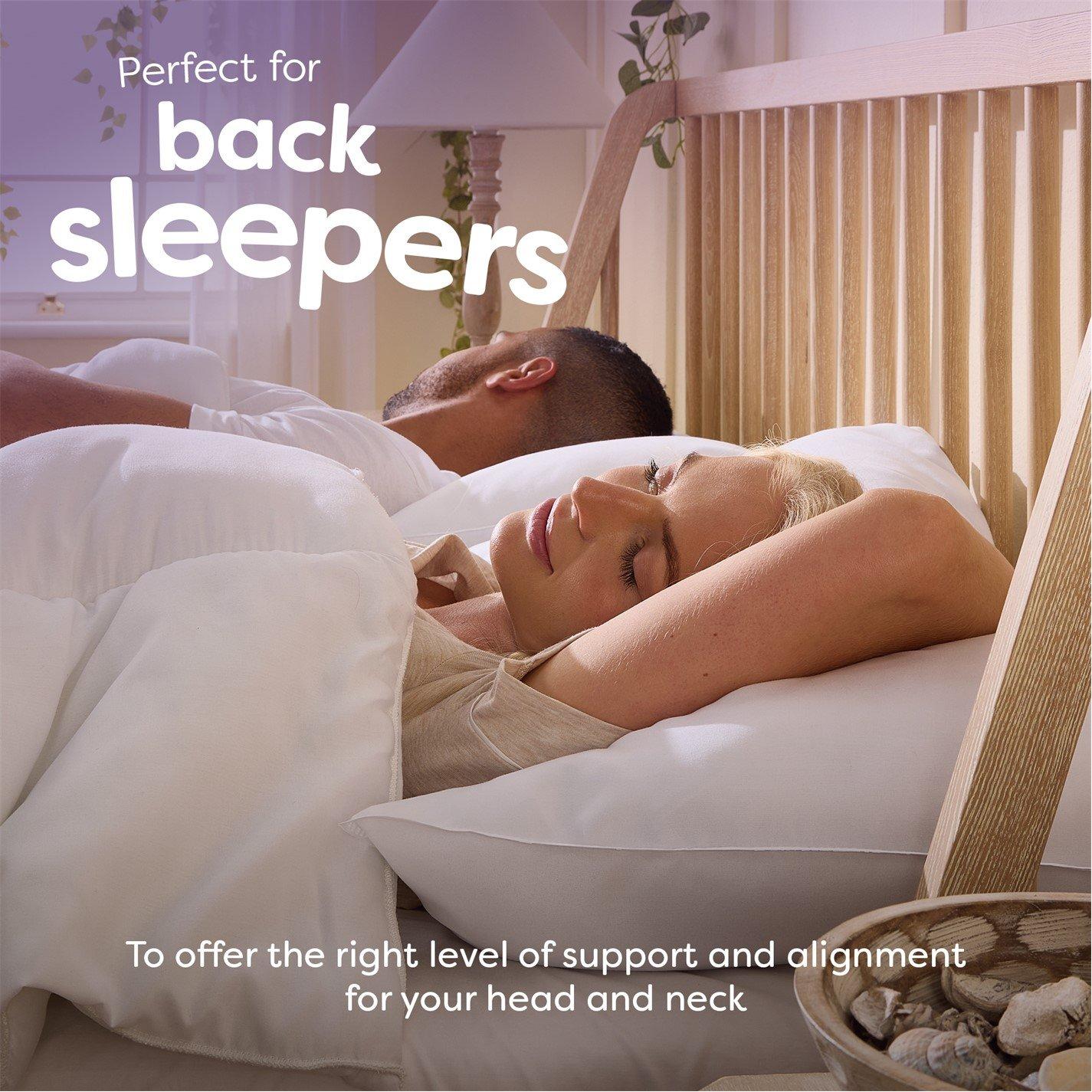 White - Slumberdown - Climate Control Medium Support Pillow - 4