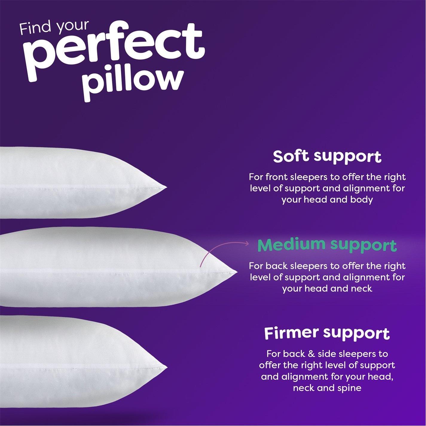 White - Slumberdown - Climate Control Medium Support Pillow - 5